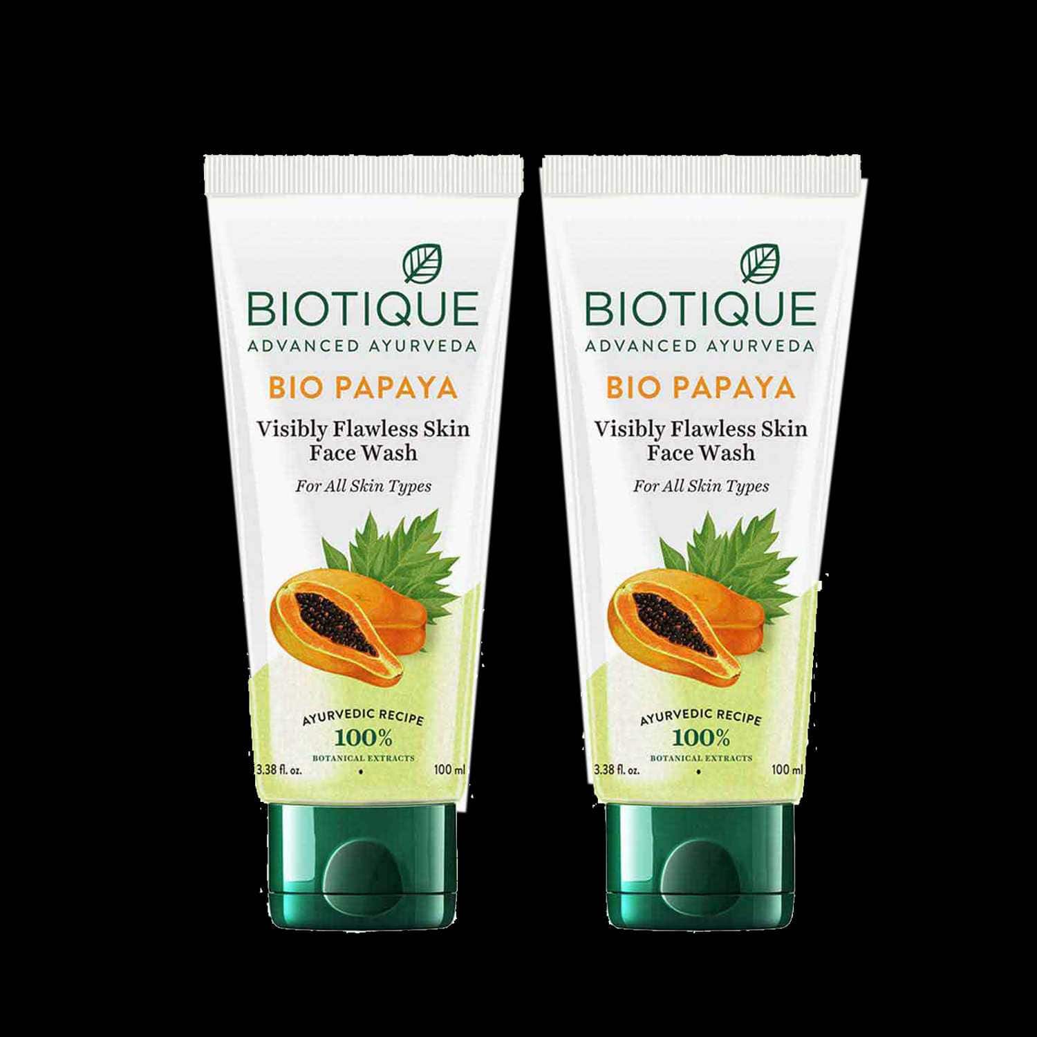 Biotique | Biotique Bio Papaya Exfoliating Facewash - (2 Pcs)
