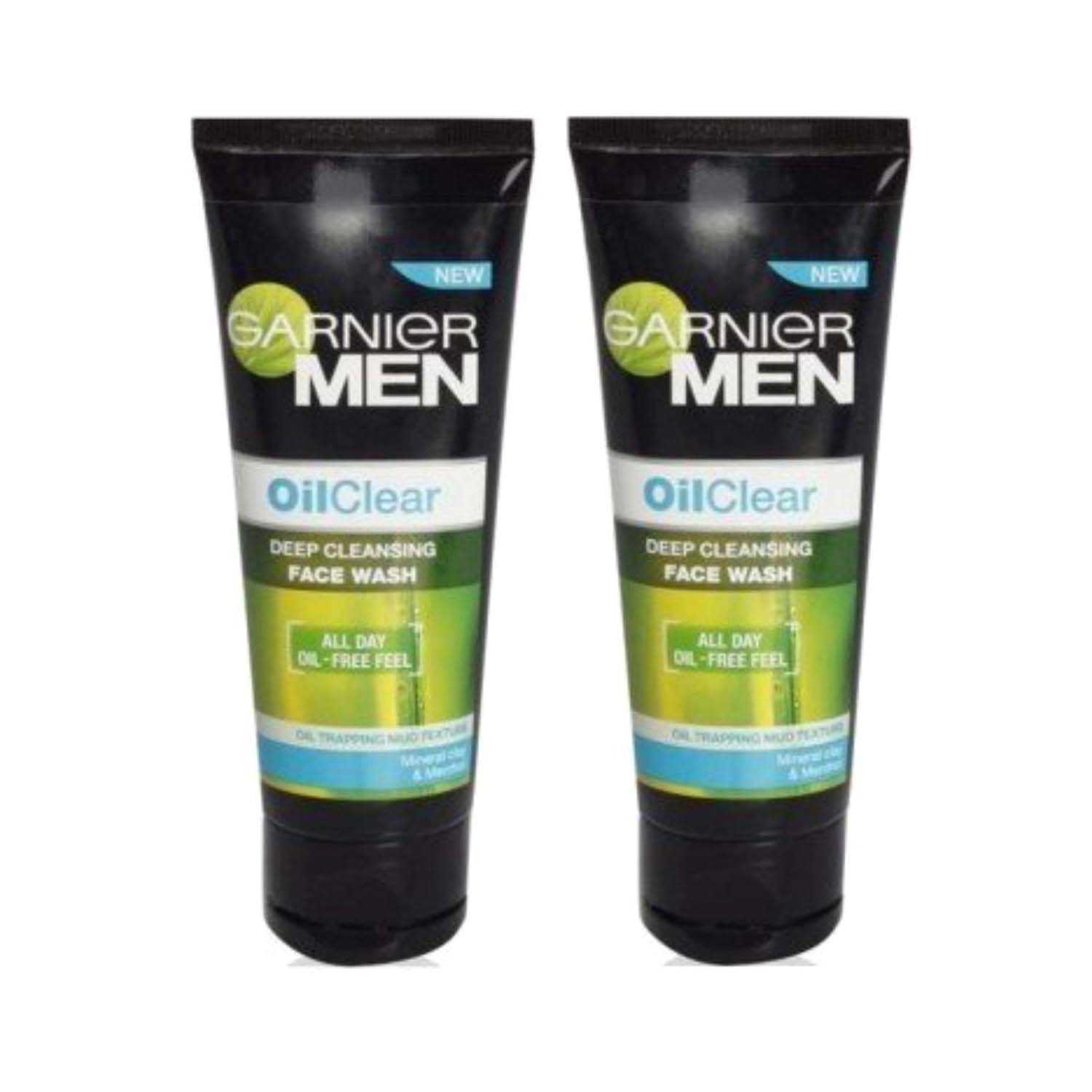 Garnier | Garnier Men Oil Clear Clay D-Tox Deep Cleansing Icy Face Wash (100g)
