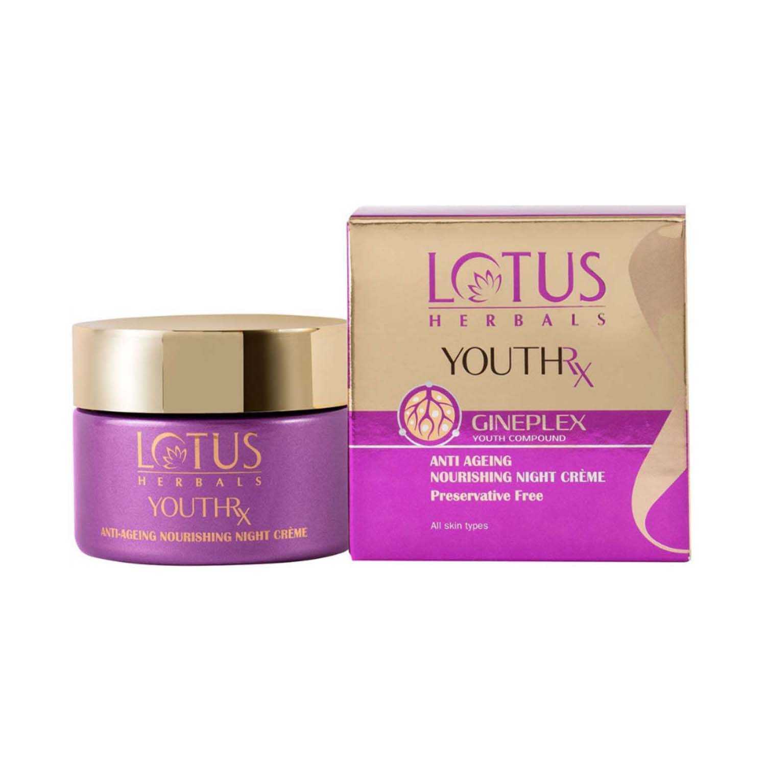 Lotus | Lotus Herbals Youthrx Anti Ageing Nourishing Night Creme - (50g)