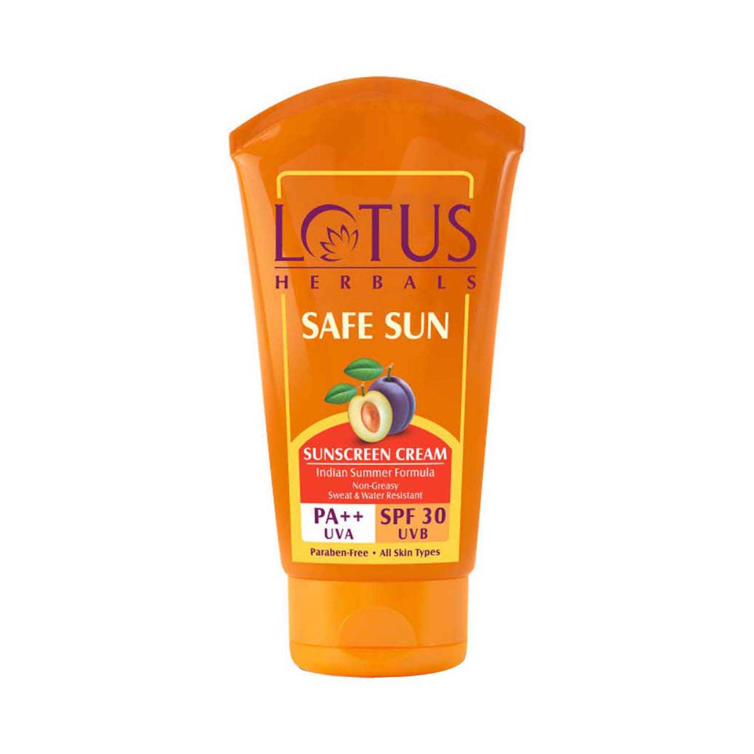 Lotus | Lotus Herbals Safe Sunblock Cream Pa++ SPF 30 - (100g)