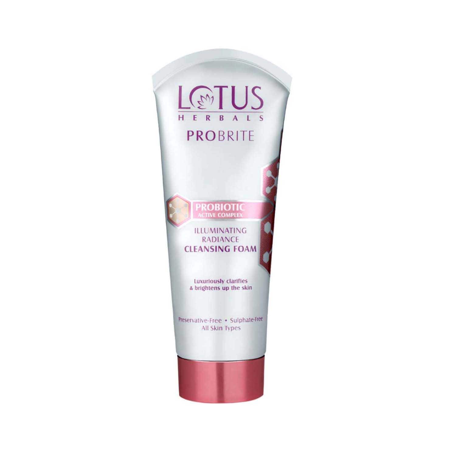 Lotus | Lotus Herbals Probrite Illuminating Radiance Cleansing Foam - (100g)