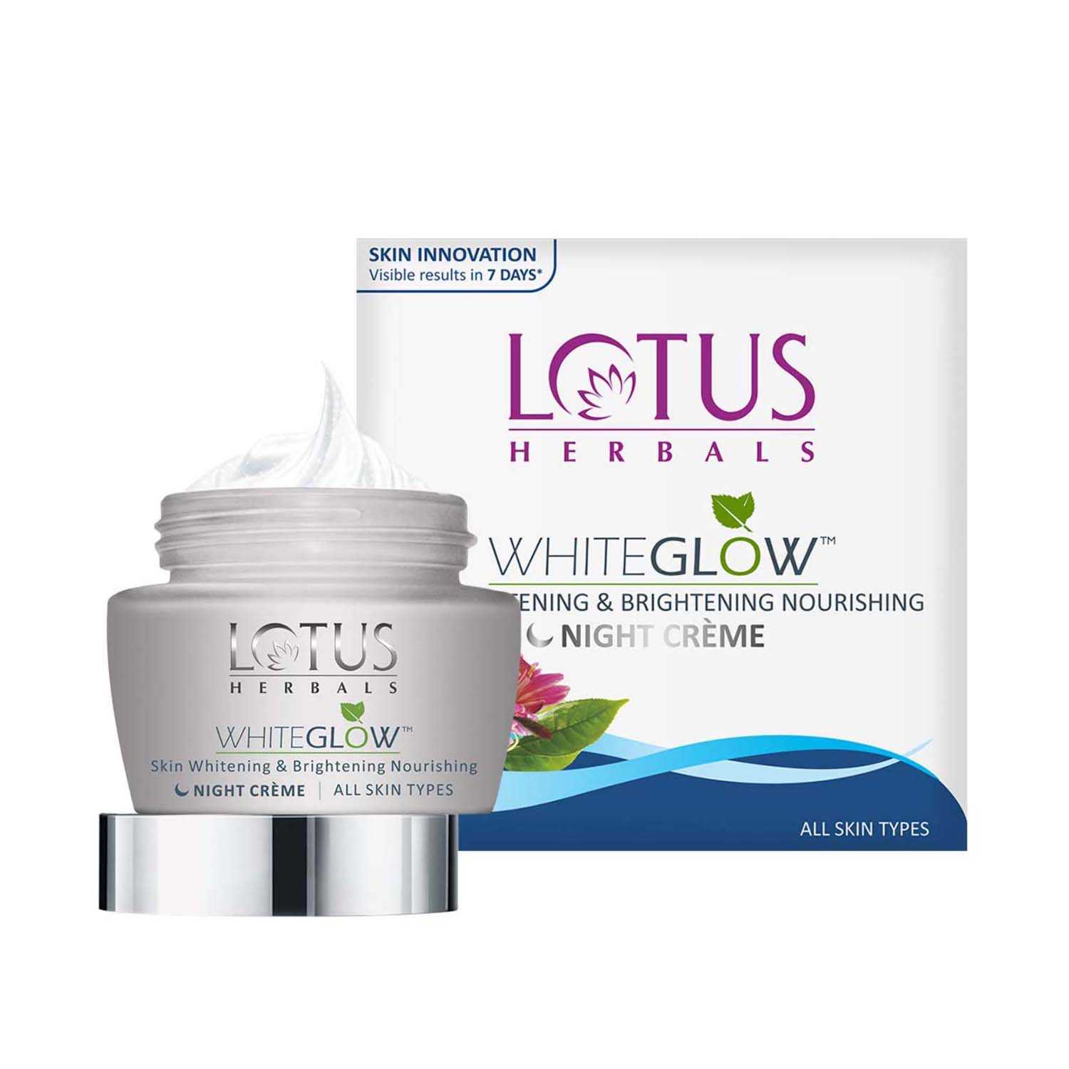 Lotus | Lotus Herbals Whiteglow Skin Whitening & Brightening Nourishing Night Creme - (20g)