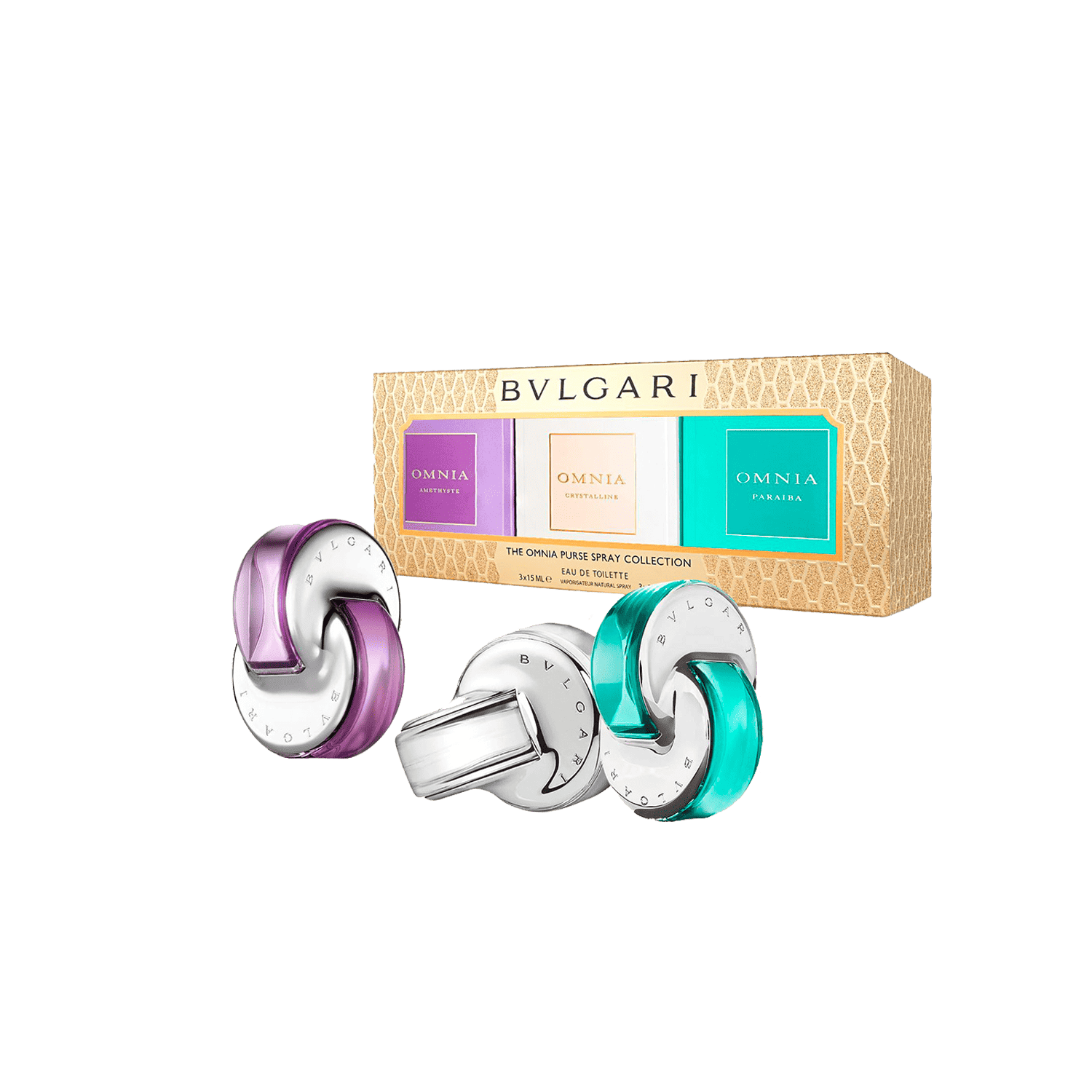 Bvlgari | Bvlgari Omnia Mini Set: (15ml Amethyste, CORAL 15ml, PARABIA 15ml - 3 Pcs