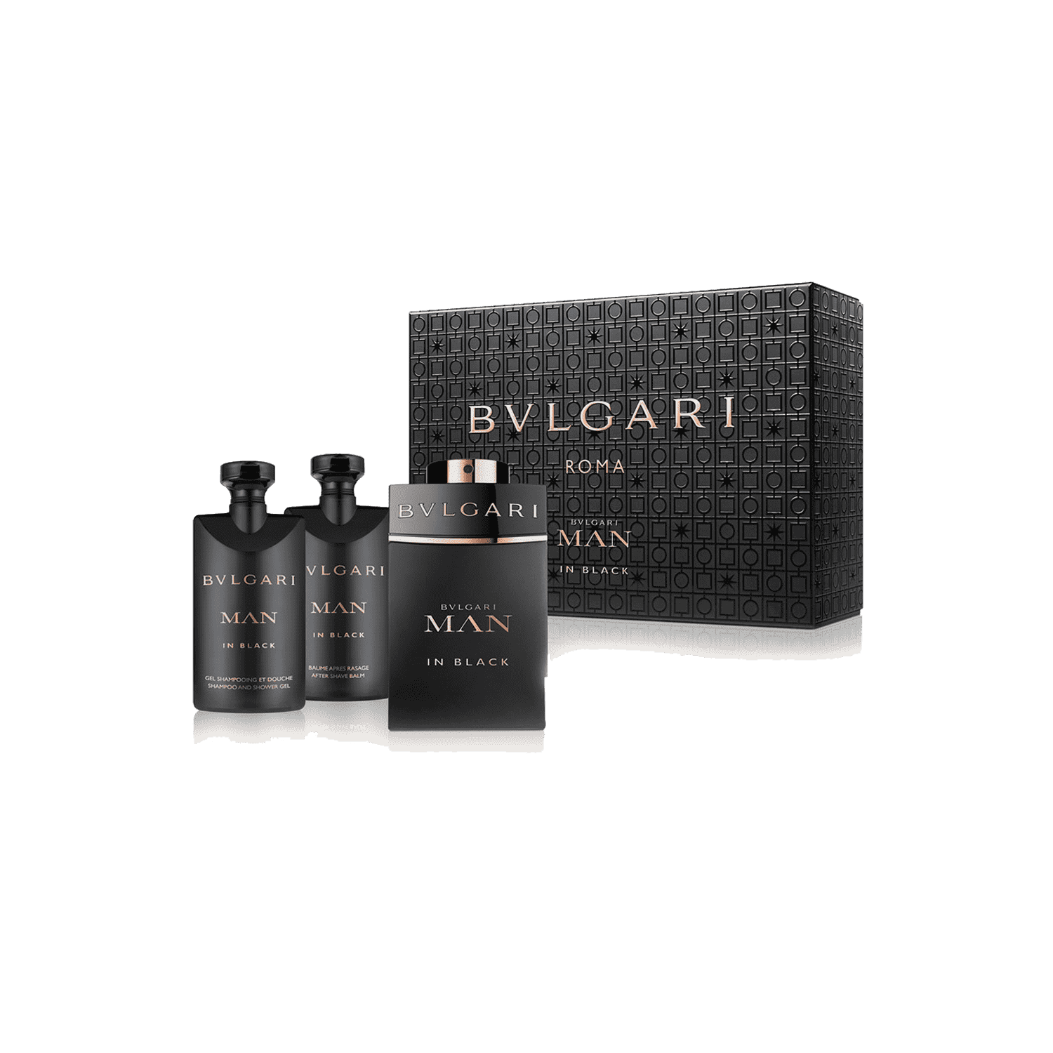 Bvlgari | Bvlgari Man In Black Set: EDP60ml, Shampoo and Shower Gel 40ml, After Shave Balm 40ml - 4 Pcs