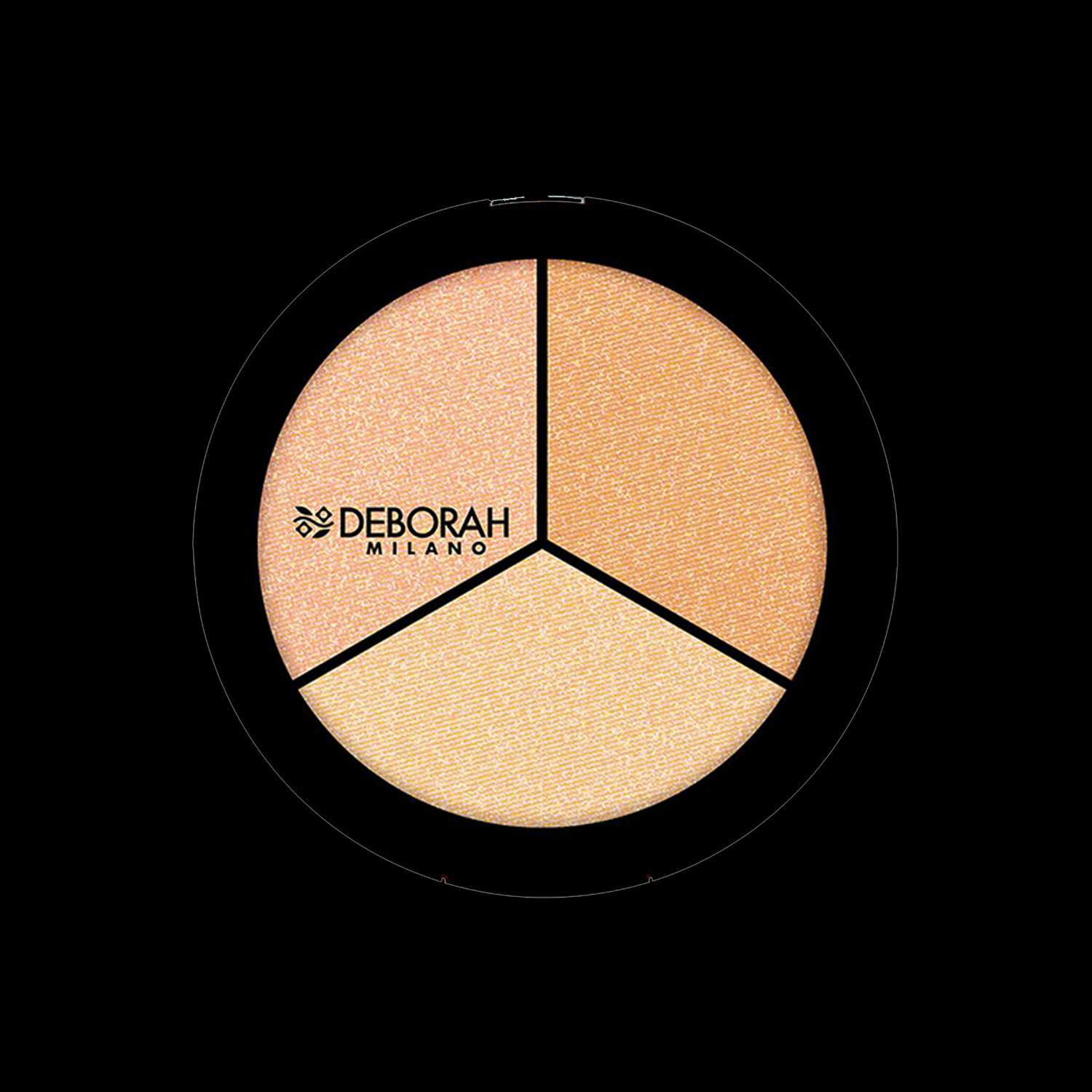 Deborah Milano | Deborah Milano Trio Highlighter Palette (Pearly Beige / Gold Amber / Sparkling Rose) 5 gm