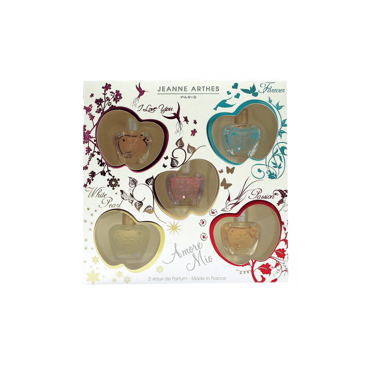 Jeanne Arthes | Jeanne Arthes Amore Mio Mini Gift Set : O, Fore, I Lov, Passion, WP (5 pcs)