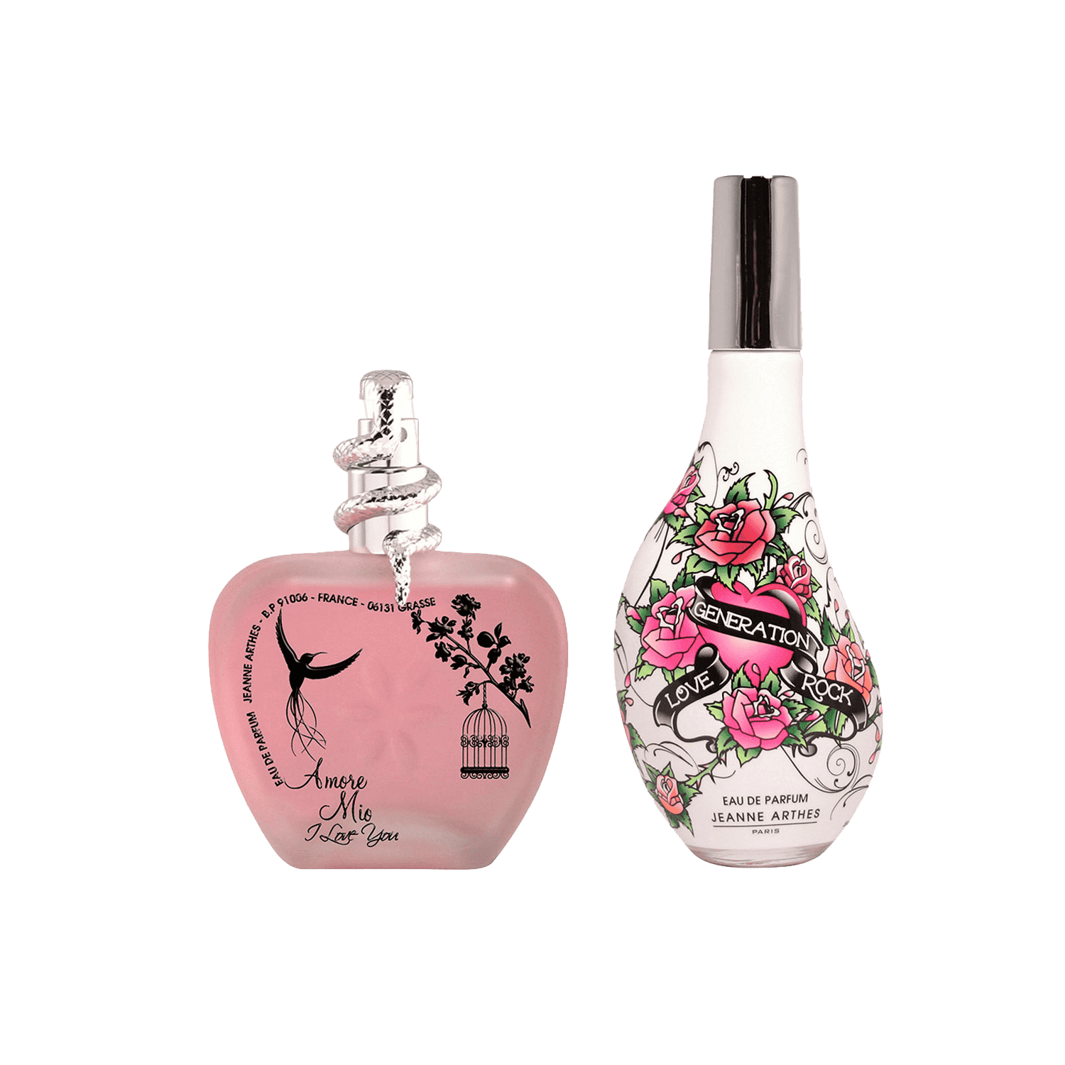 Jeanne Arthes | Jeanne Arthes Combo Set : Amore Mio I Love You, Love Generation Rock Eau de Parfum (2 pcs)