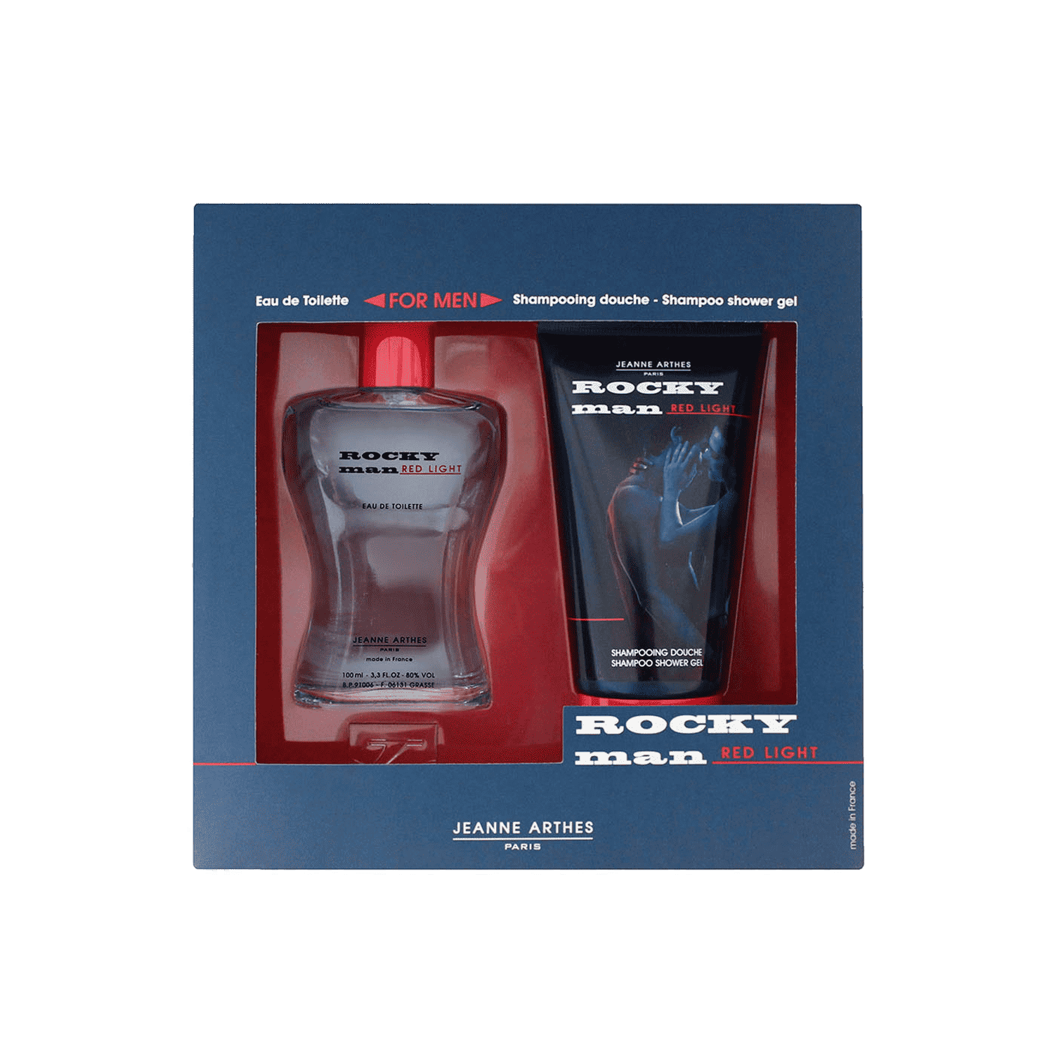 Jeanne Arthes | Jeanne Arthes Rocky Red Light Gift Set: Eau de Toilette 100, Shampoo 150ml (2 Pcs)