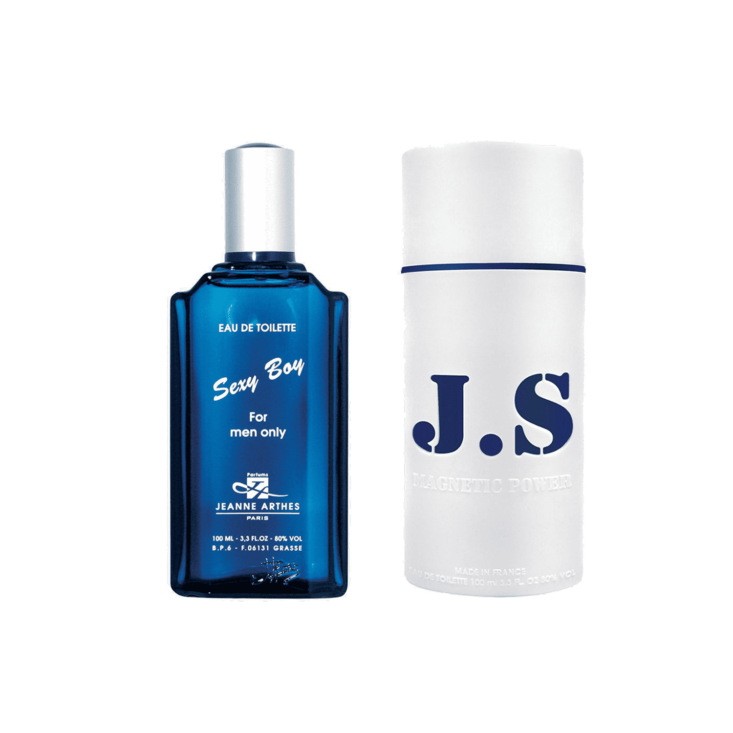 Jeanne Arthes | Jeanne Arthes Combo Set : Js Magnetic Power Navy Blue, Sexy Boy Pour Homme Eau de Toilette (2 pcs)
