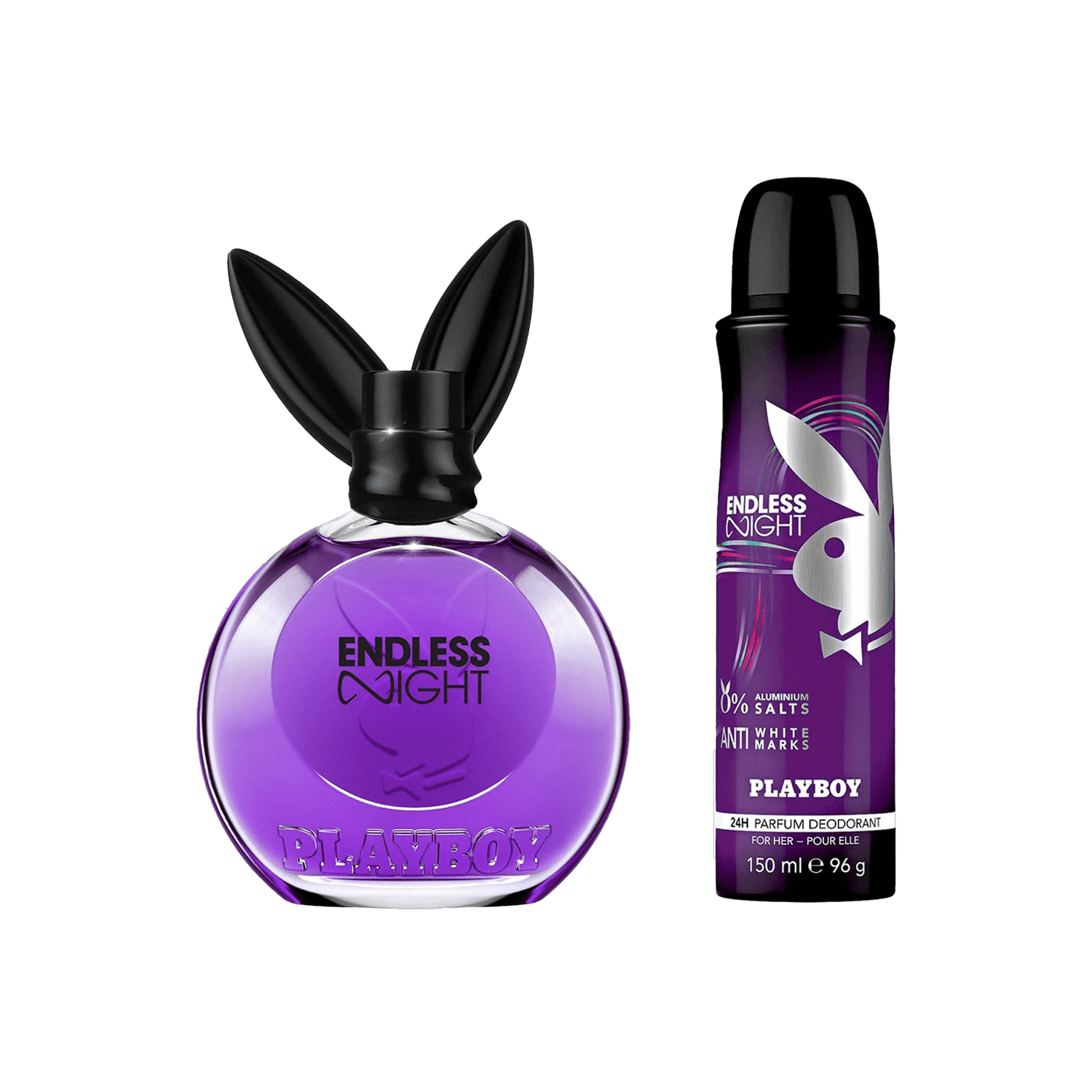 Playboy | Playboy Endless Night For Women Gift Set : Eau de Toilette, Body Spray (2 pcs)