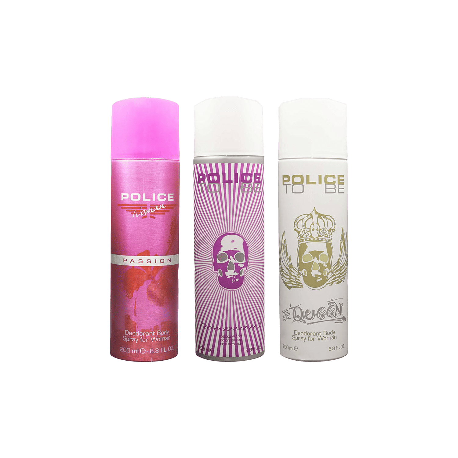 Police | Police Combo Set : Passion, To Be Women, Queen Deodorant Spray (3 pcs)