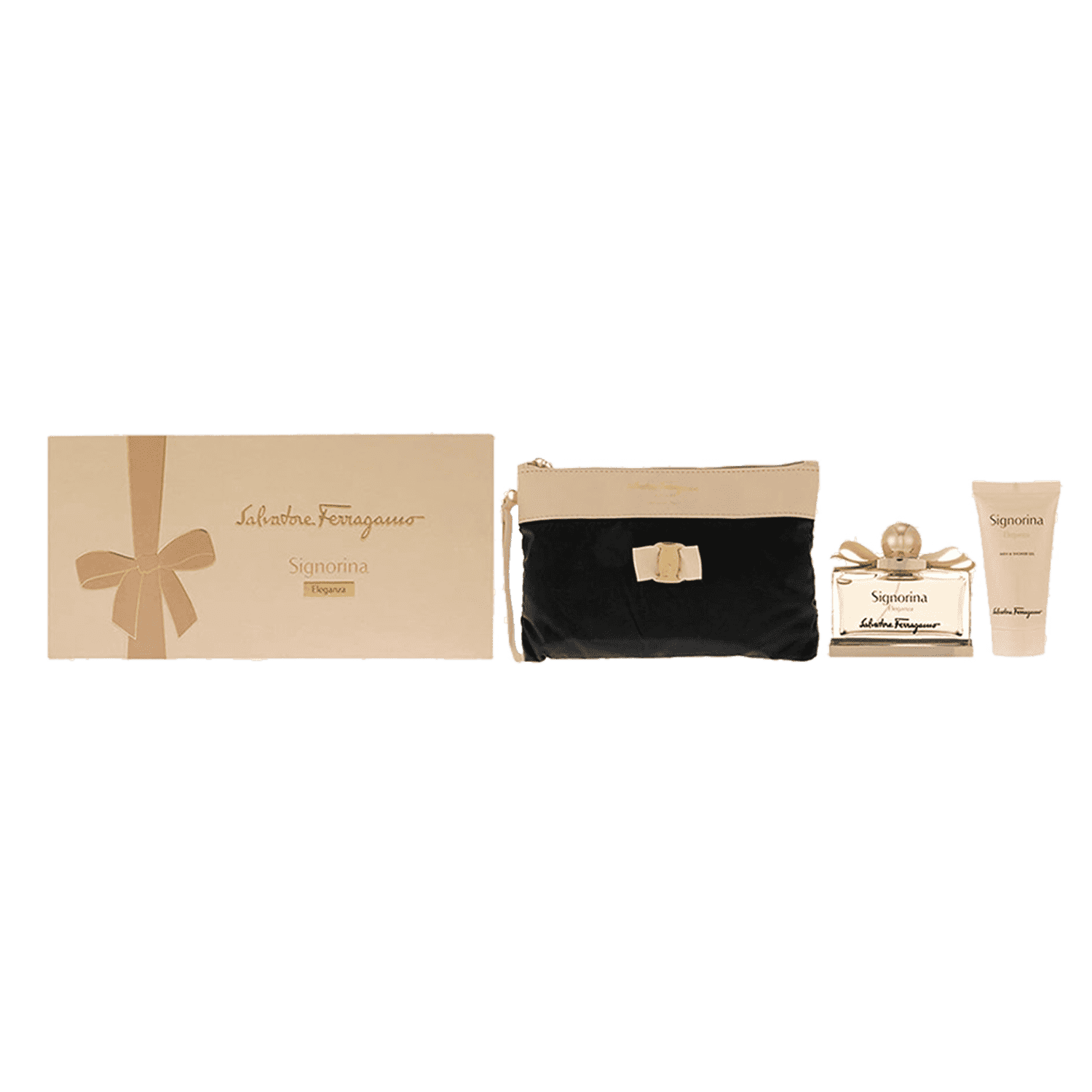 Salvatore Ferragamo | Salvatore Ferragamo Signorina Eleganza Gift Set : EDP, BL, Pouch (3 pcs)