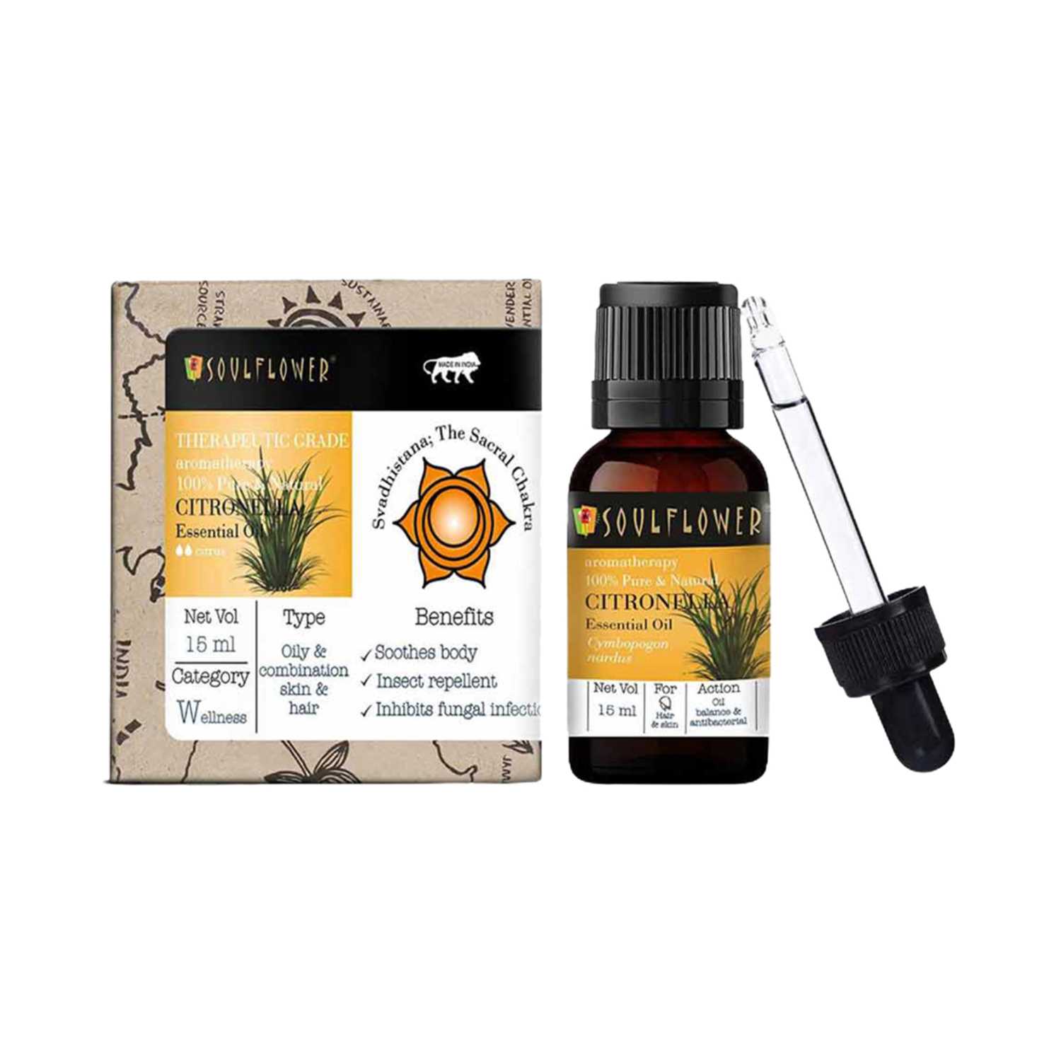 Soulflower | Soulflower Citronella Essential Oil - (15ml)