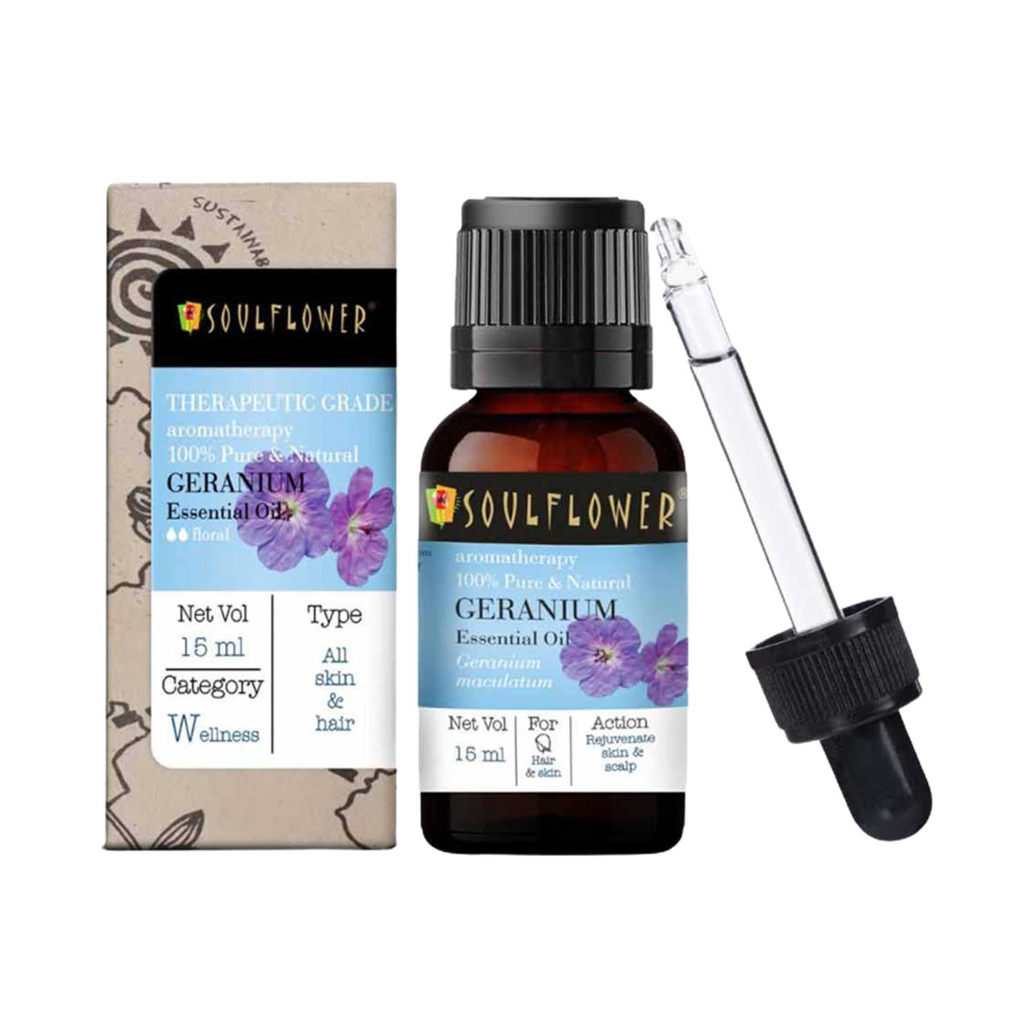 Soulflower | Soulflower Geranium Essential Oil - (15ml)