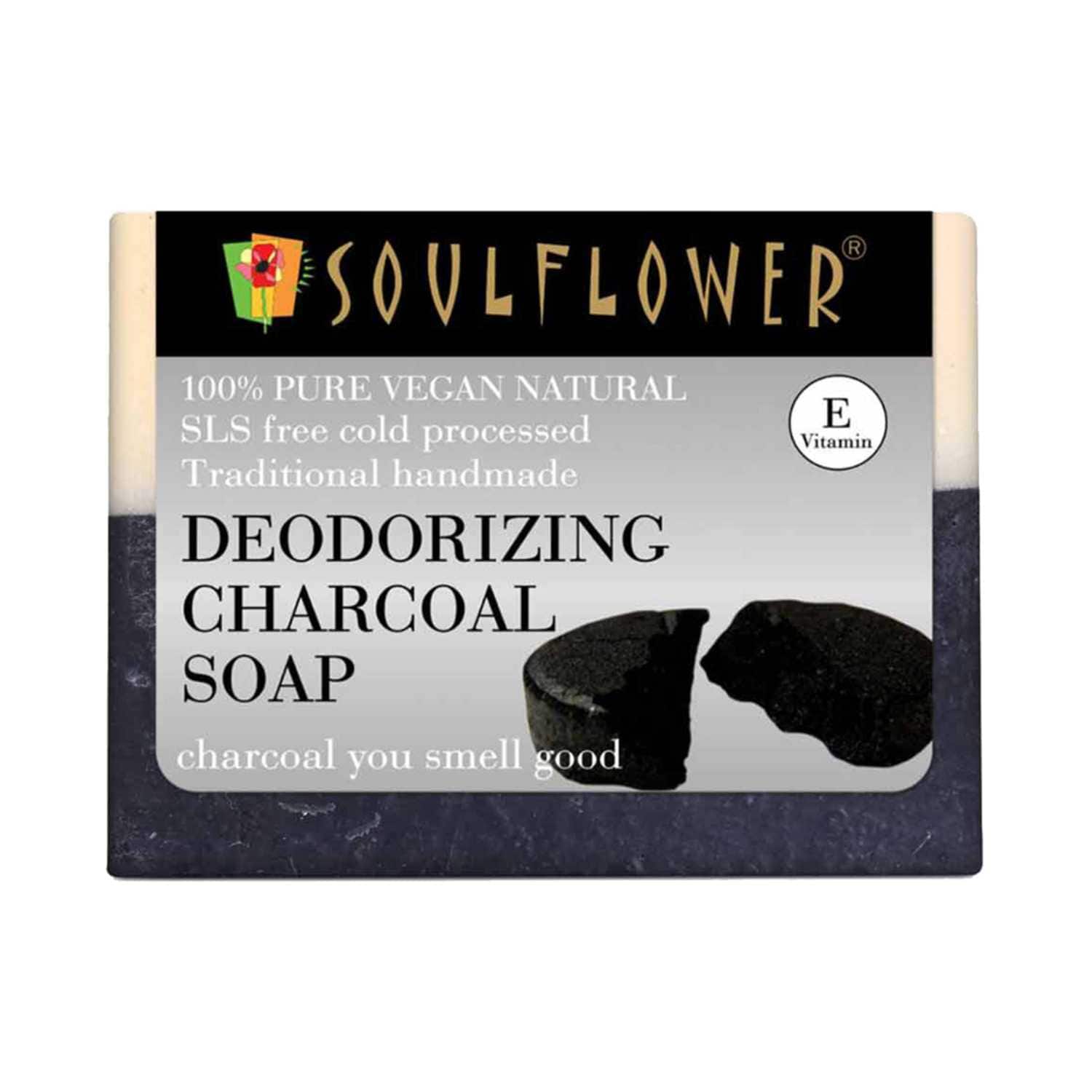 Soulflower | Soulflower Deodorizing Charcoal Soap - (150g)