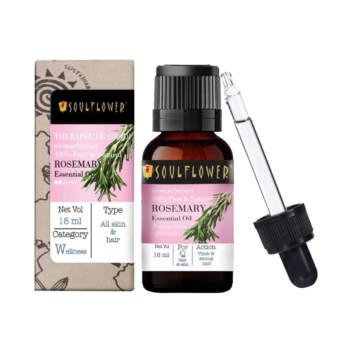 Soulflower | Soulflower Rosemary Essential Oil - (15ml)
