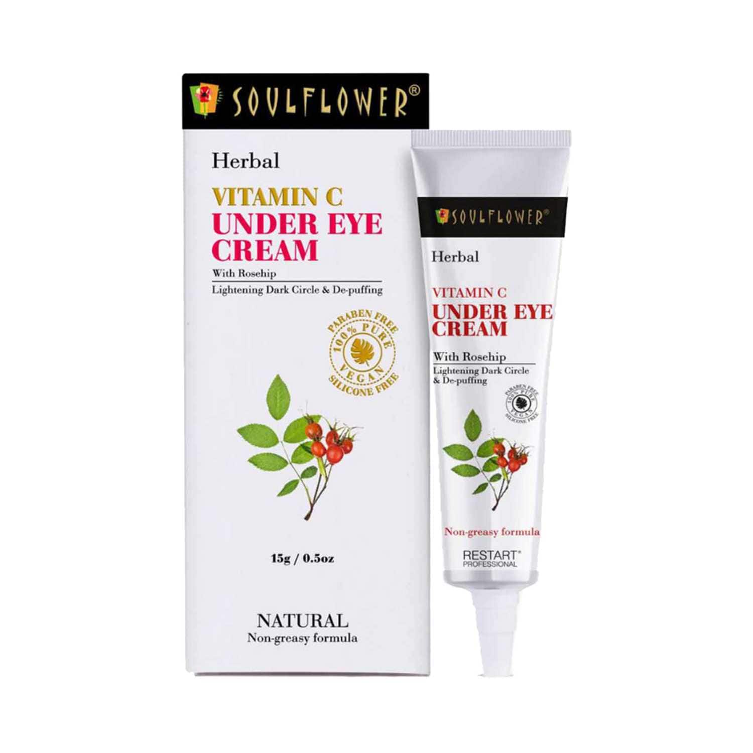 Soulflower | Soulflower Herbal Vitamin C Under Eye Cream - (15g)