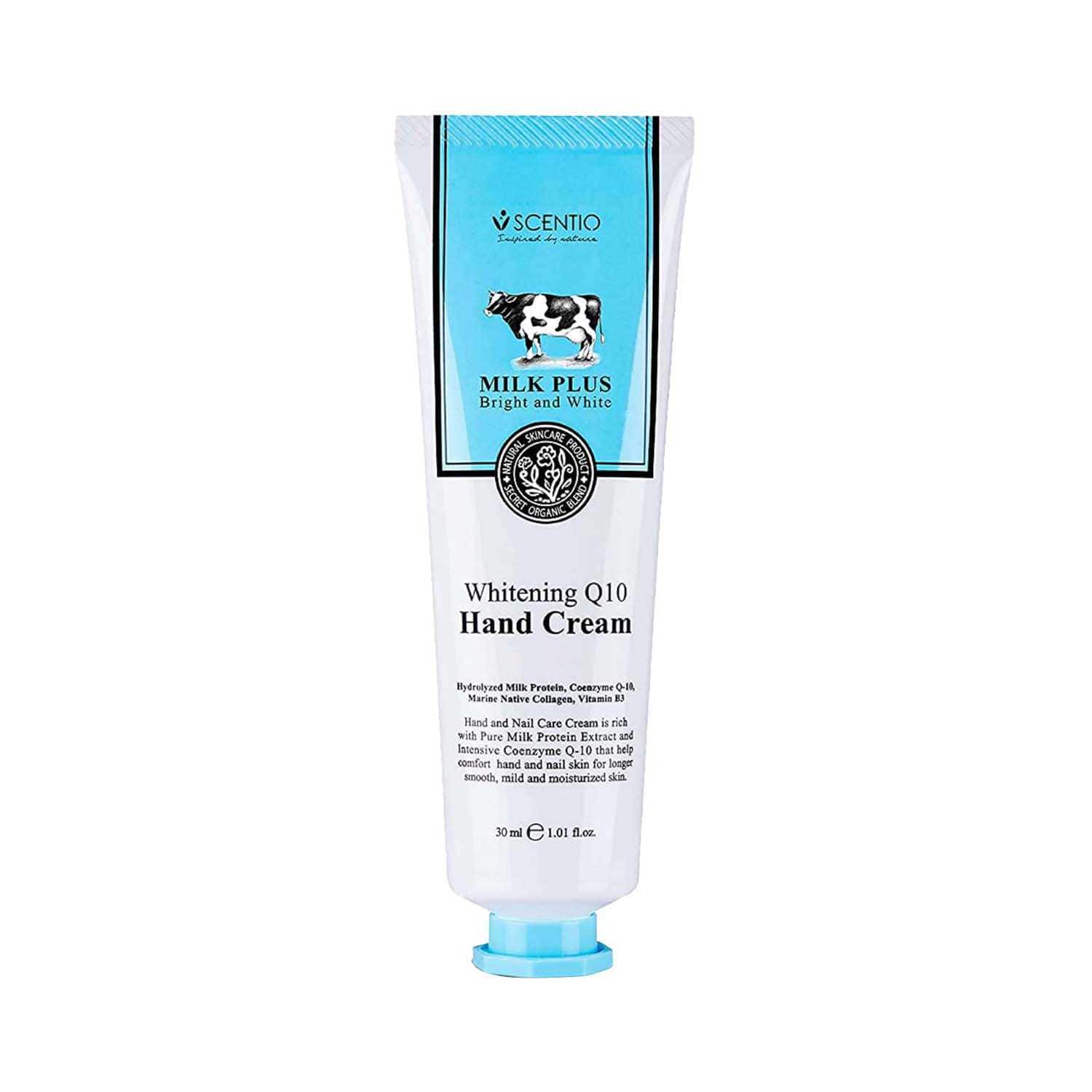 SCENTIO | SCENTIO Milk Plus Organic Whitening Q10 Hand Cream (30ml)