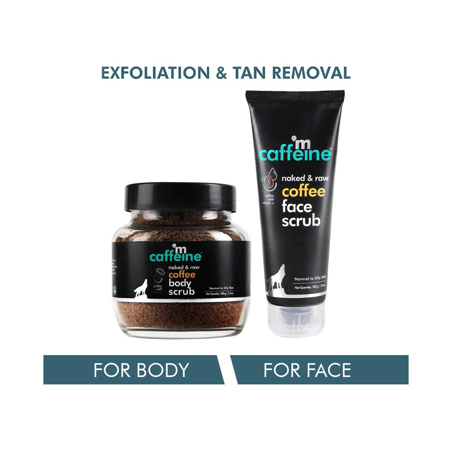 mCaffeine | mCaffeine Exfoliation & Tan Removal Combo Kit - (2 Pcs)