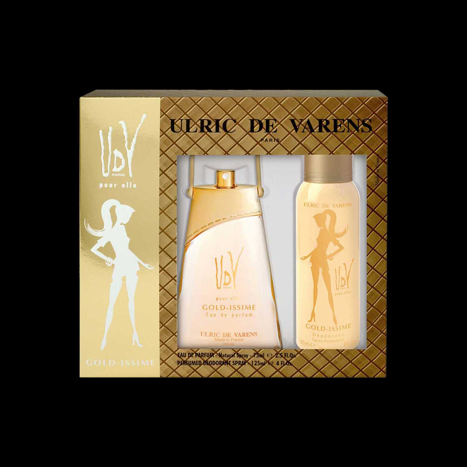 Ulric De Varens | Ulric De Varens Gold-Issme Set (Eau De Parfum ++ Deodrant) 200 ml