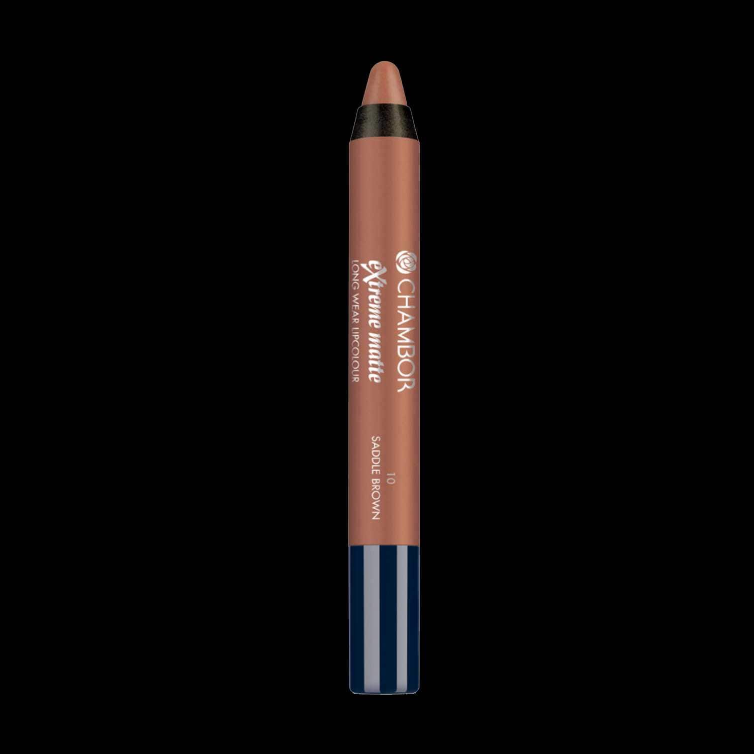 Chambor | Chambor Extreme Matte Long Wear Lip Colour, Saddle Brown No.10 2.8 gm