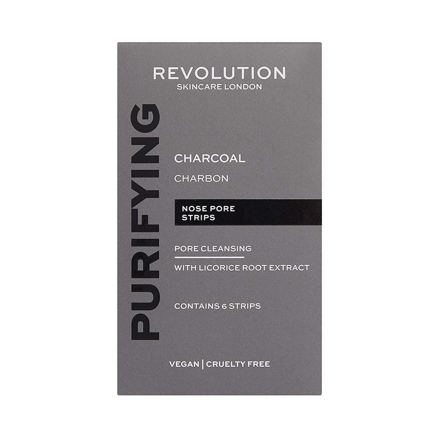 Makeup Revolution | Makeup Revolution Skin Care Pore Cleansing Charcoal Nose Strips (6 Pcs)