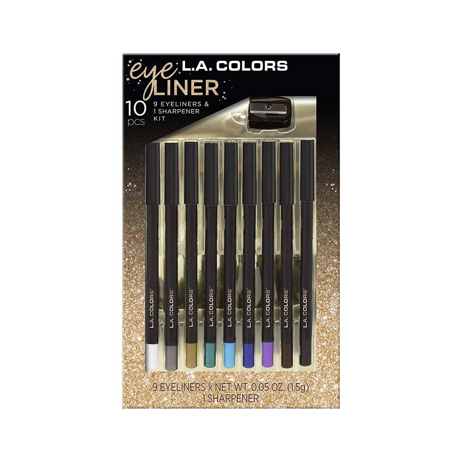 L.A. Colors | L.A. Colors 10 Color Eye Tribute Eyeliner With Sharpener Gift Set (10 Pcs)