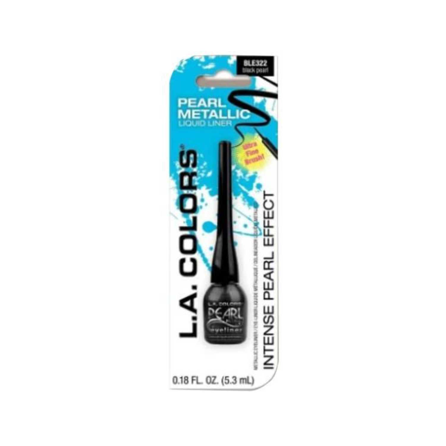 L.A. Colors | L.A. Colors Pearl Metallic Eyeliner - Black Pearl (5.3ml)