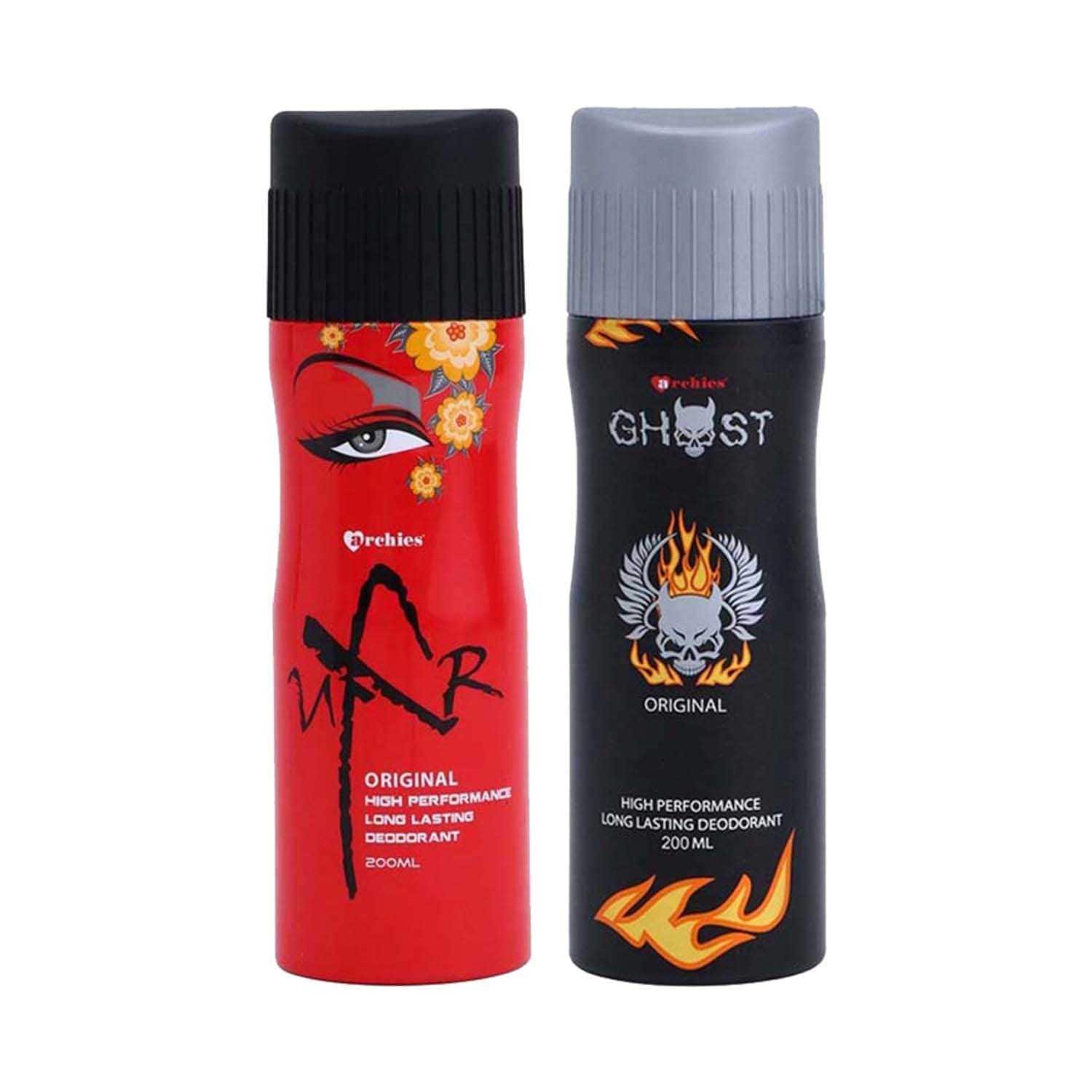 Archies Parfum | Archies Parfum UXR And Ghost Original Deodorant Combo (2 Pcs)