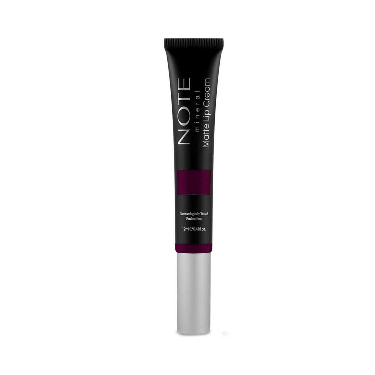 ParulTest | Note Mineral Matte Lip Cream - 08 Queen of Night (12ml)