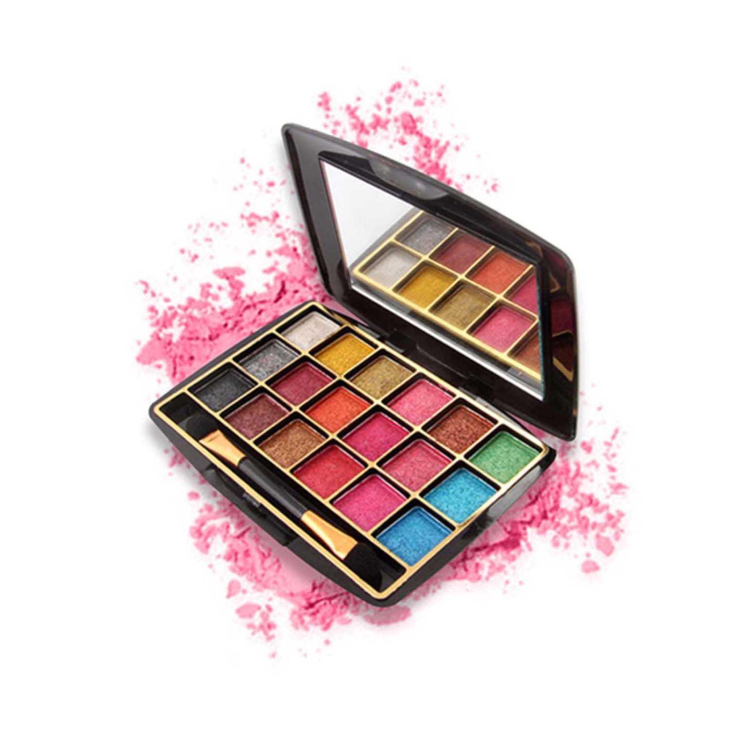 Miss Rose | Miss Rose 18 Color Metallic Eyeshadow Palette - M01 (20g)