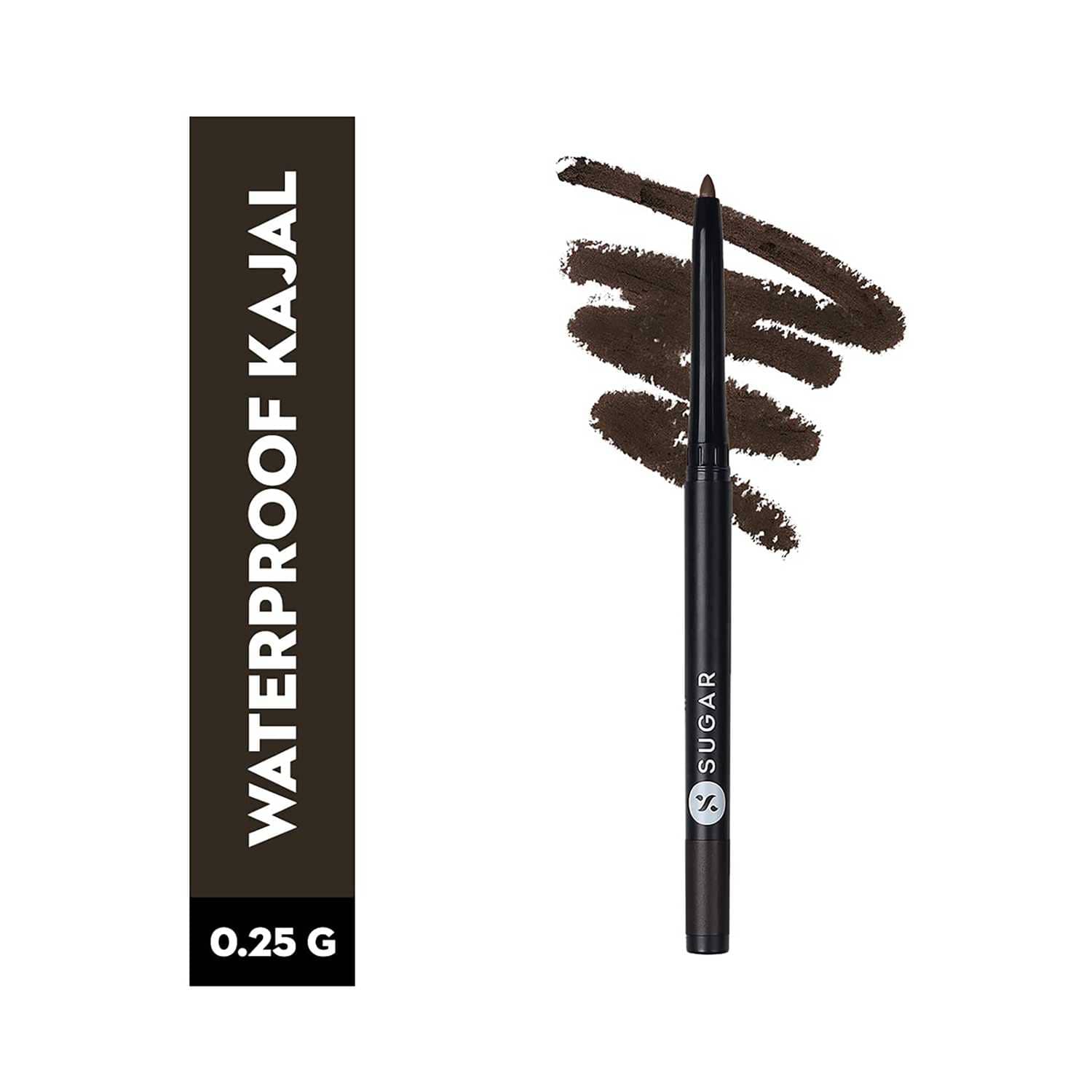 SUGAR Cosmetics | Sugar Kohl Of Honour Intense Kajal - 02 Brown Bag (Single Blister) (0.25g)