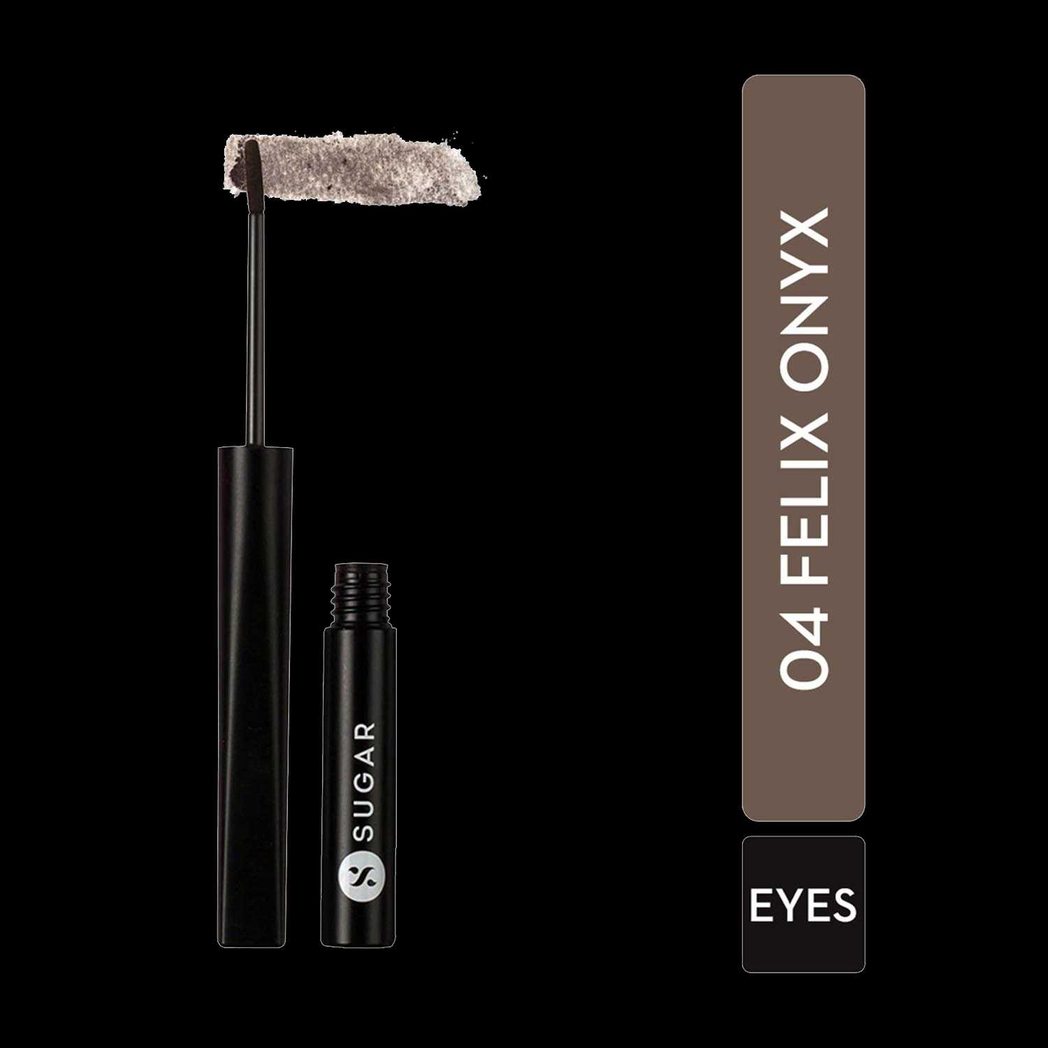 SUGAR Cosmetics | Sugar Arch Arrival Brow Powder - 04 Felix Onyx (Black for Black Hair) (1g)