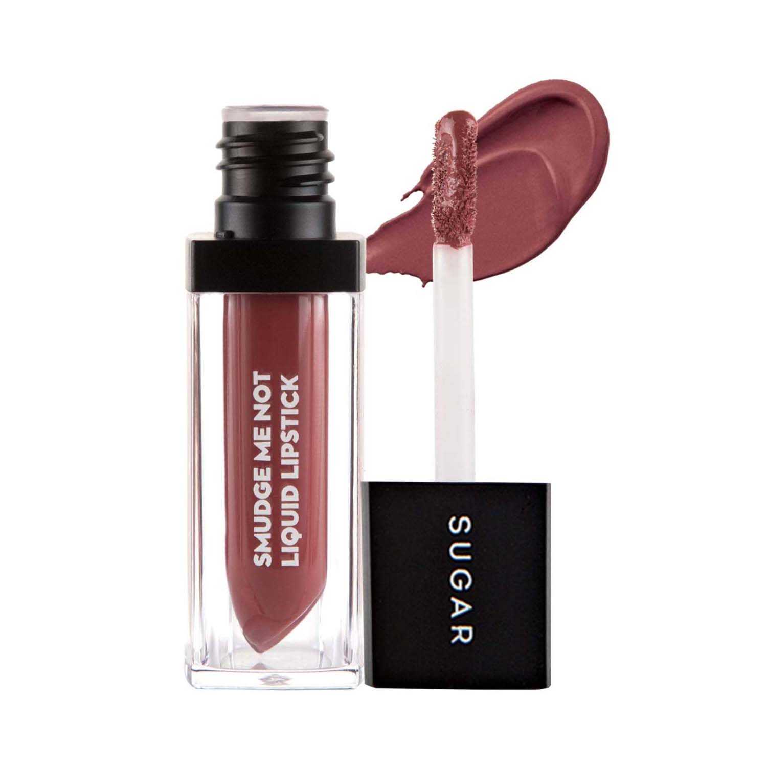 SUGAR Cosmetics | Sugar Smudge Me Not Liquid Lipstick - 26 Rose Repose (Peach Pink) (4.5ml)