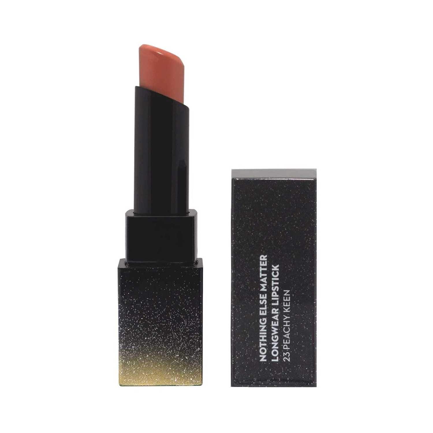 SUGAR Cosmetics | Sugar Nothing Else Matter Longwear Lipstick - 23 Peachy Keen (3.5g)