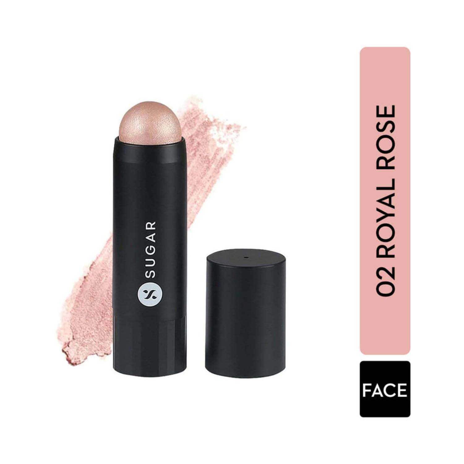 SUGAR Cosmetics | Sugar Face Fwd Highlighter Stick - 02 Royal Rose (Rosey Taupe) (7.5g)