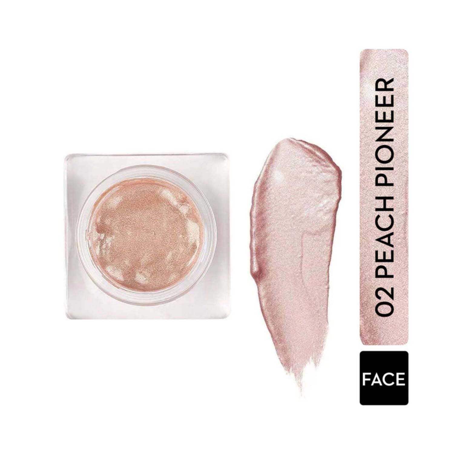 SUGAR Cosmetics | Sugar Glow And Behold Jelly Highlighter - 02 Peach Pioneer (Peach Pink Gold) (3g)