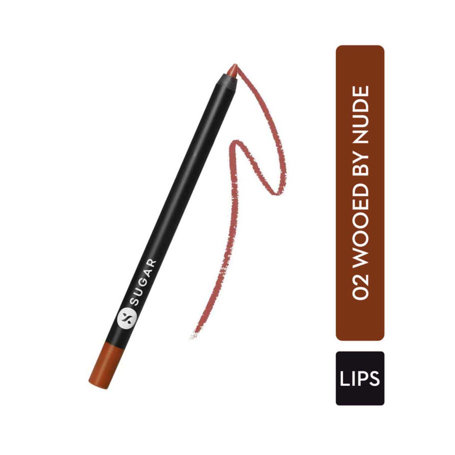 SUGAR Cosmetics | Sugar Lipping On The Edge Lip Liner - 02 Wooed By Nude (1.2g)