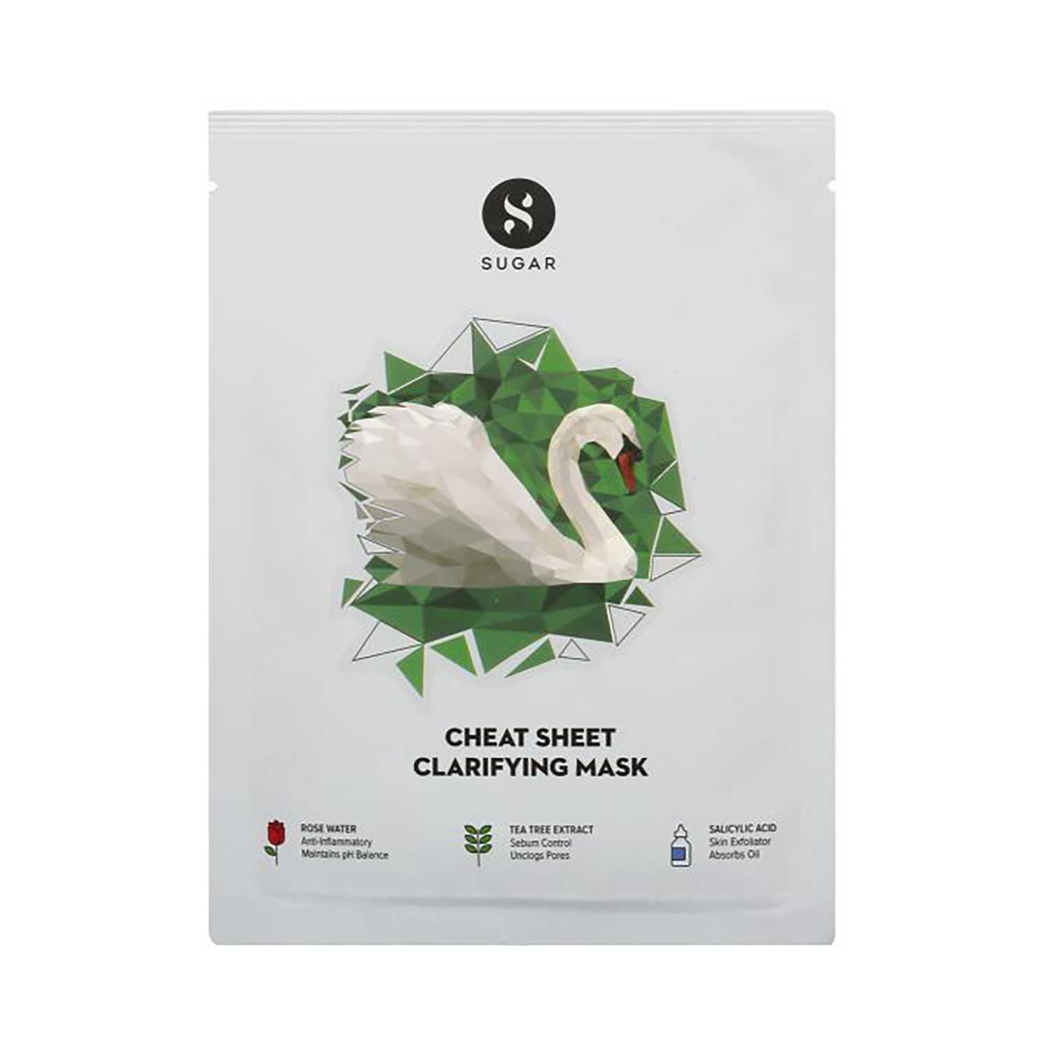 SUGAR Cosmetics | Sugar Acne Sheet Mask - White (25g) (6 Pcs)