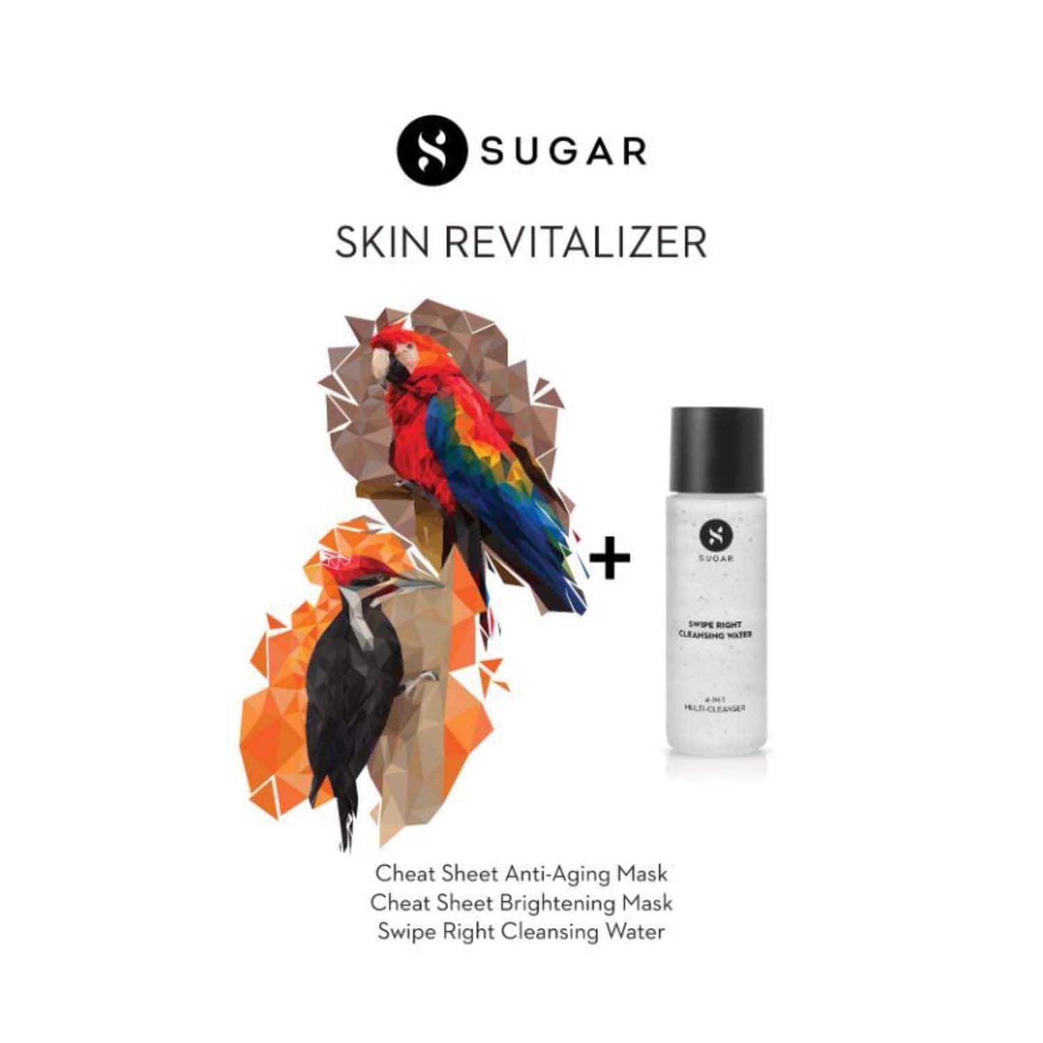 SUGAR Cosmetics | Sugar Skin Purifier Sheet Masks & Cleansing Water - (2 Pcs)