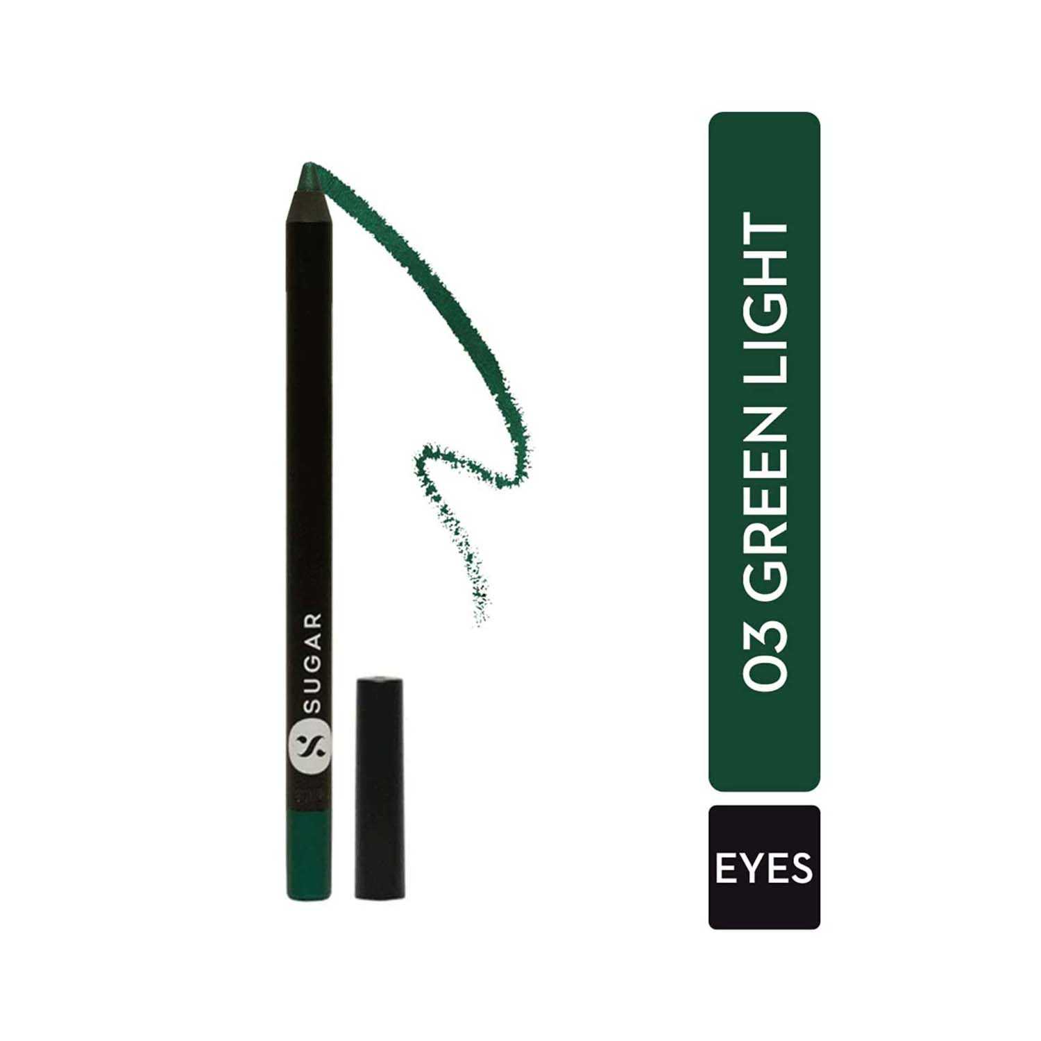 SUGAR Cosmetics | Sugar Stroke Of Genius Heavy Duty Kohl - 03 Green Light (1.2g)