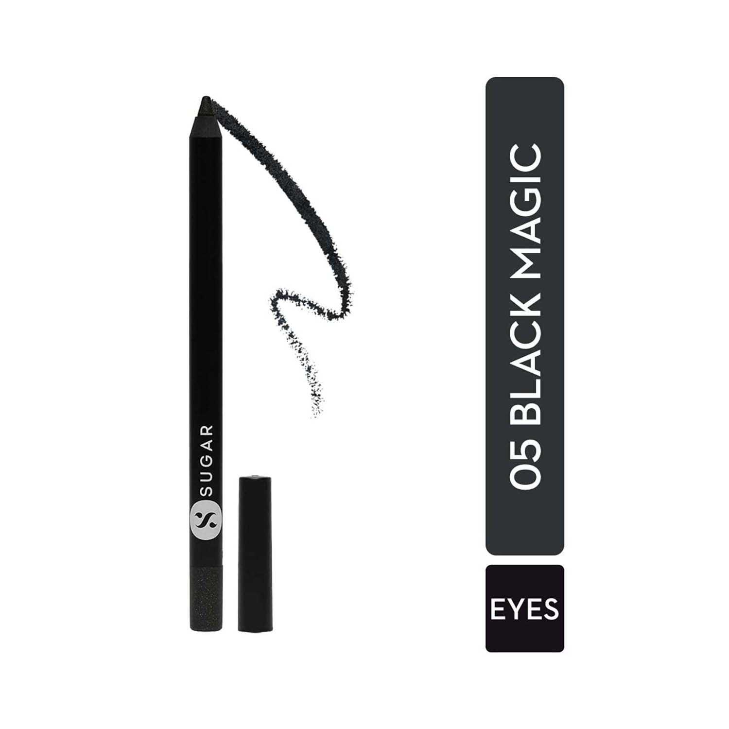 SUGAR Cosmetics | Sugar Stroke Of Genius Heavy Duty Kohl - 05 Black Magic (1.2g)