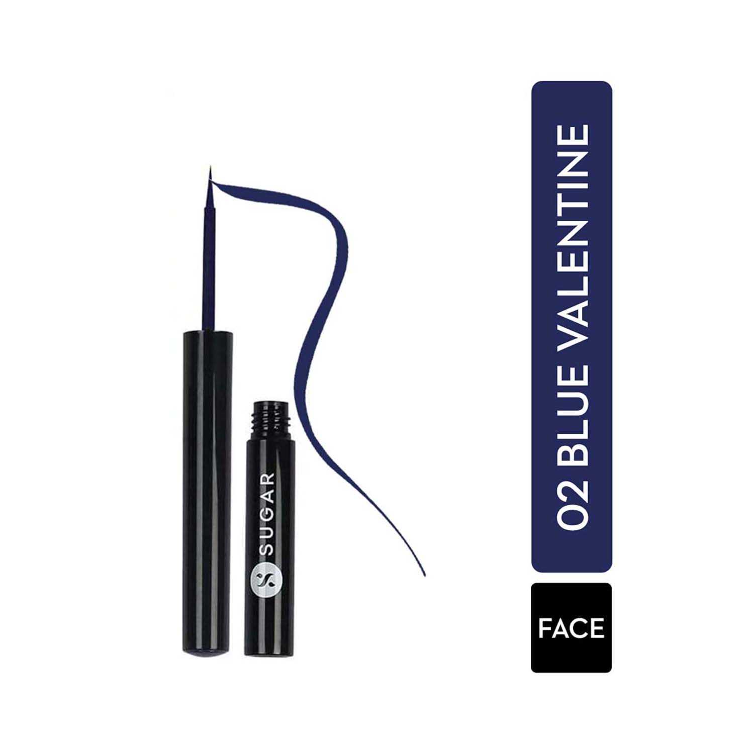SUGAR Cosmetics | Sugar Eye Told You So! Smudgeproof Eyeliner - 02 Blue Valentine (Midnight Blue) (1.7ml)