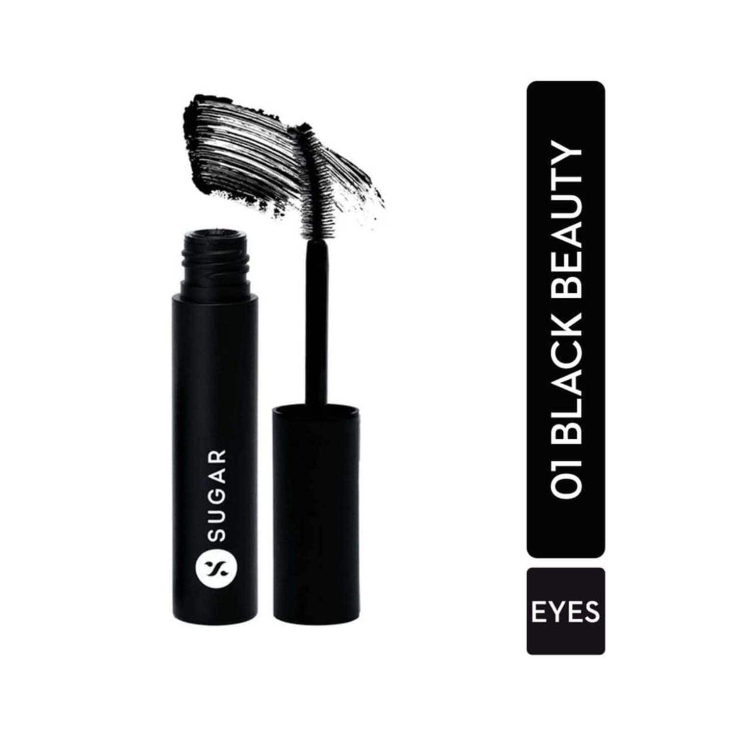 SUGAR Cosmetics | Sugar Uptown Curl Lengthening Mascara - 01 Black Beauty (5g)