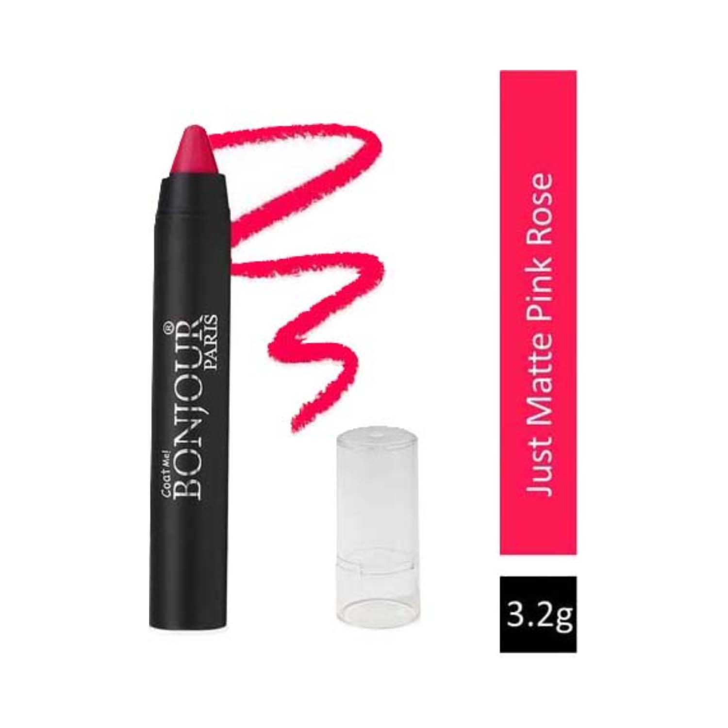 Bonjour Paris | Bonjour Paris Just Matte Lip Crayon - 07 Pink Rose (3.2g)