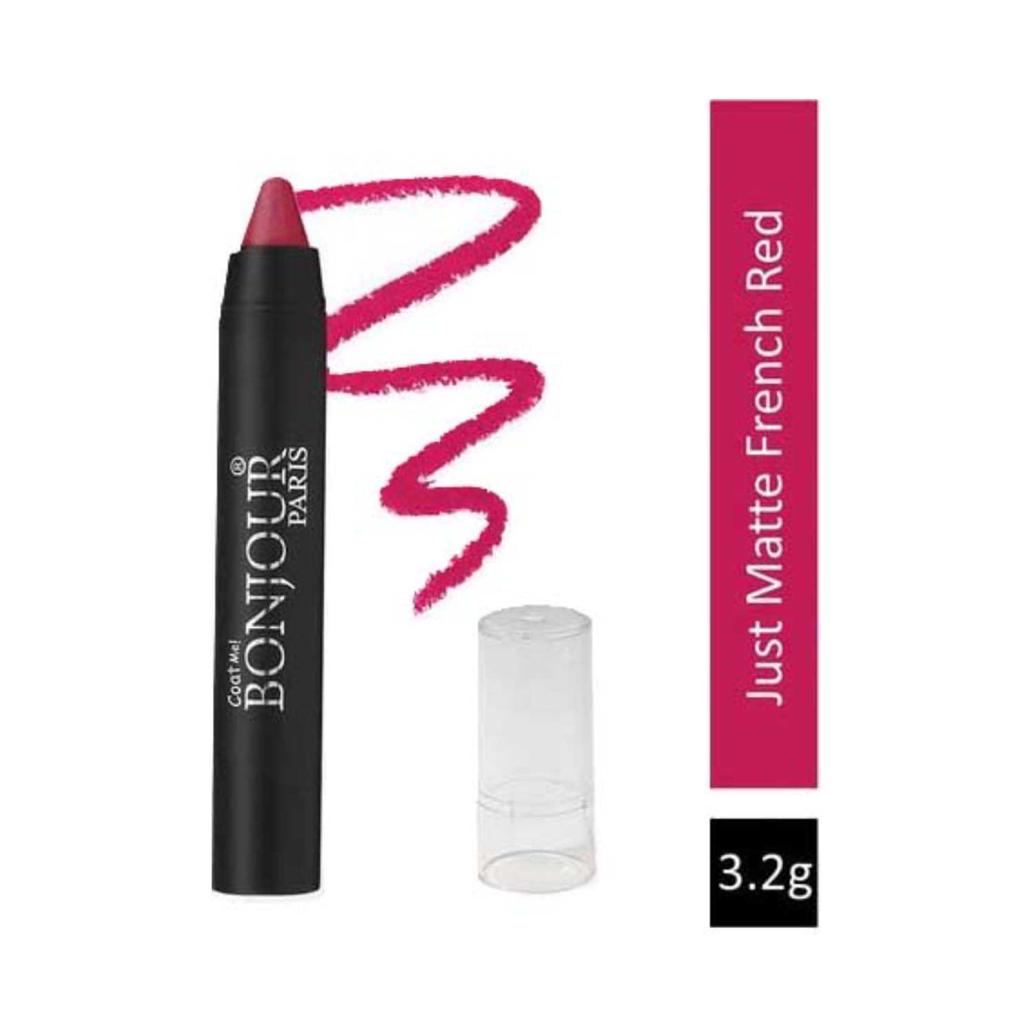 Bonjour Paris | Bonjour Paris Just Matte Lip Crayon - 08 French Red (3.2g)