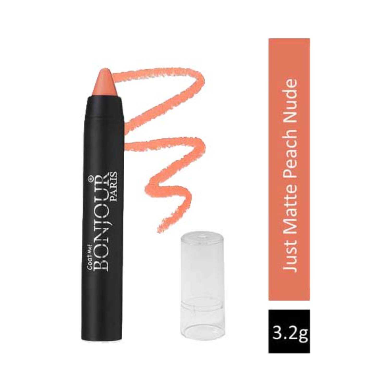 Bonjour Paris | Bonjour Paris Just Matte Lip Crayon - 12 Peach Nude (3.2g)