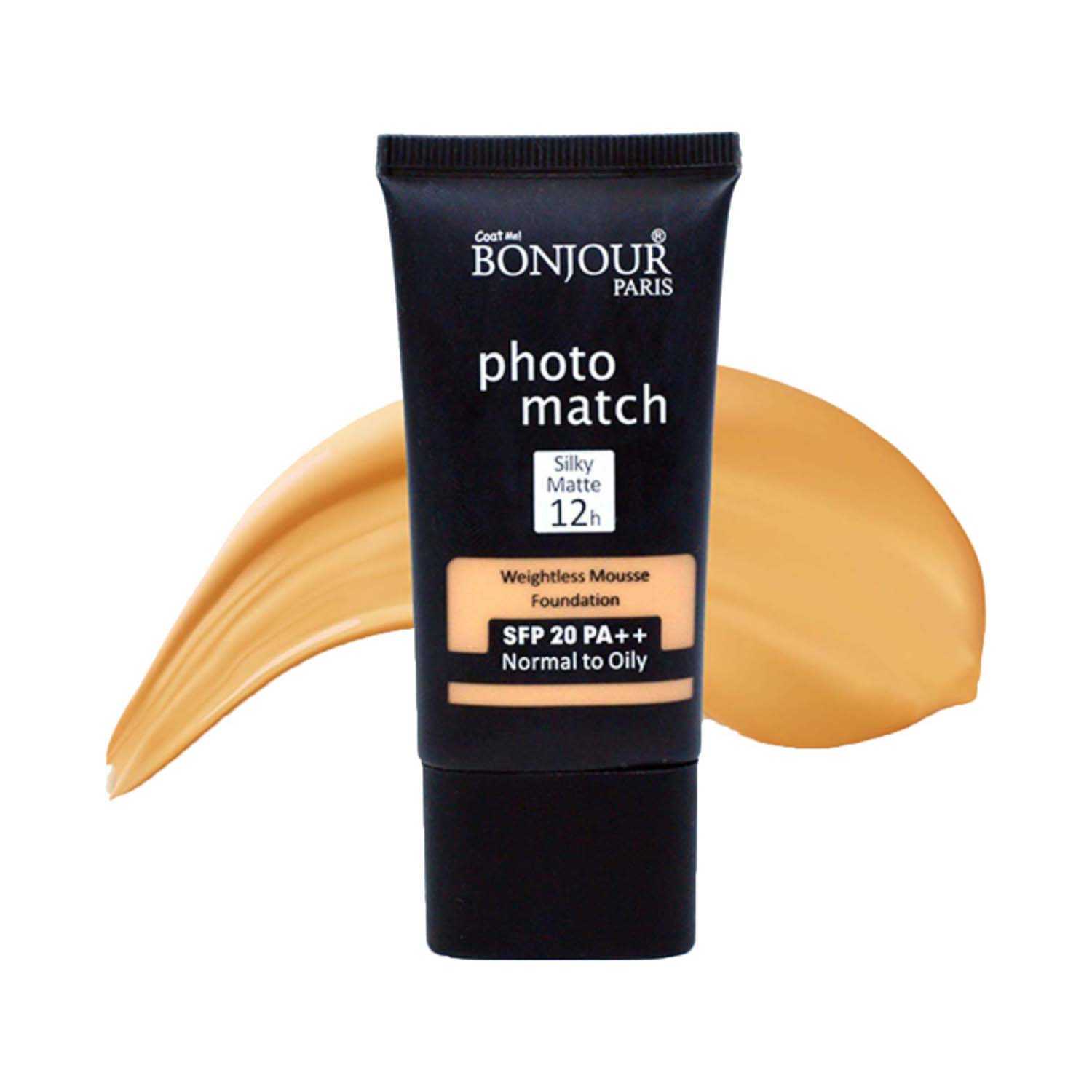 Bonjour Paris | Bonjour Paris Photo Match Mousse Foundation SPF 20 - S3 Nude Ochre (30ml)