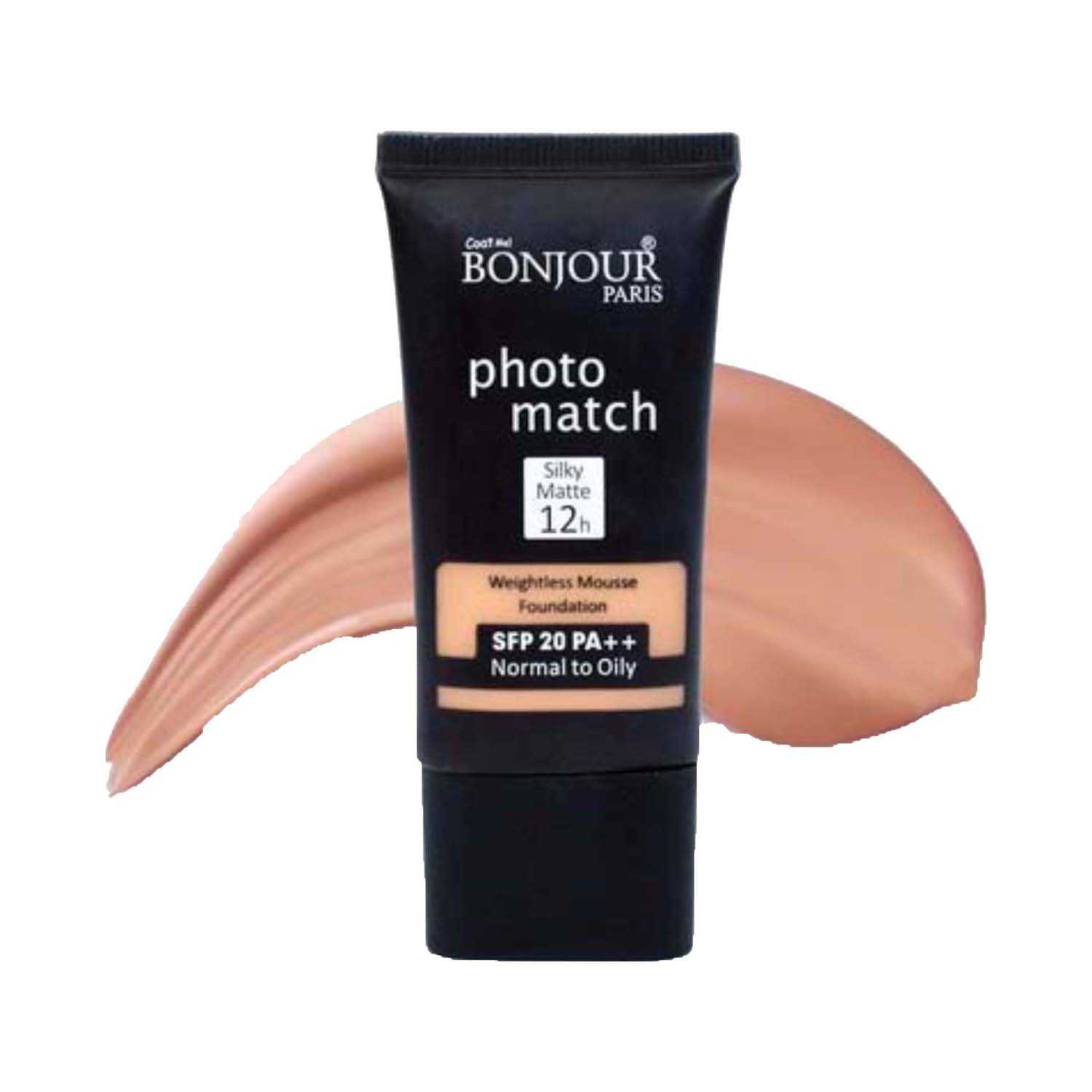 Bonjour Paris | Bonjour Paris Photo Match Mousse Foundation SPF 20 - S5 Sandy Beige (30ml)