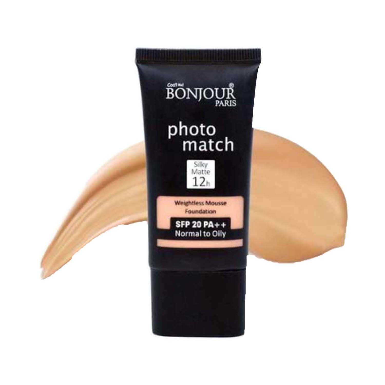Bonjour Paris | Bonjour Paris Photo Match Mousse Foundation SPF 20 - S6 Warm Nude (30ml)